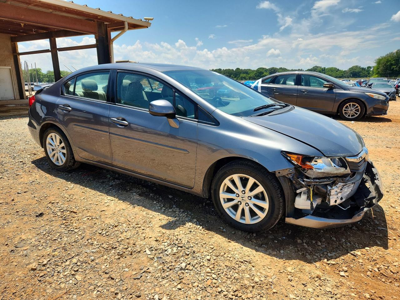 2012 Honda Civic Ex Gray vin: 19XFB2F87CE008248