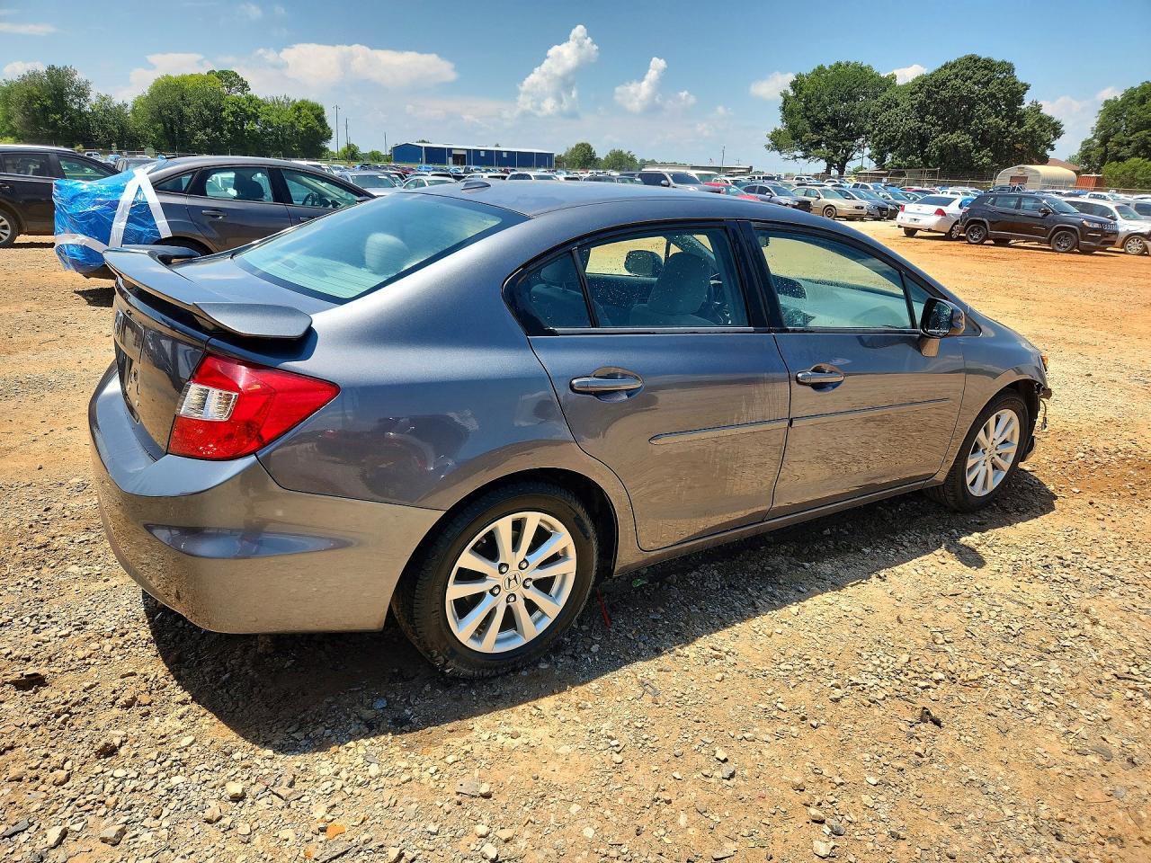 2012 Honda Civic Ex Gray vin: 19XFB2F87CE008248