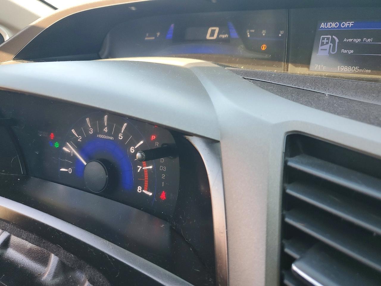 2012 Honda Civic Ex Silver vin: 19XFB2F87CE011859