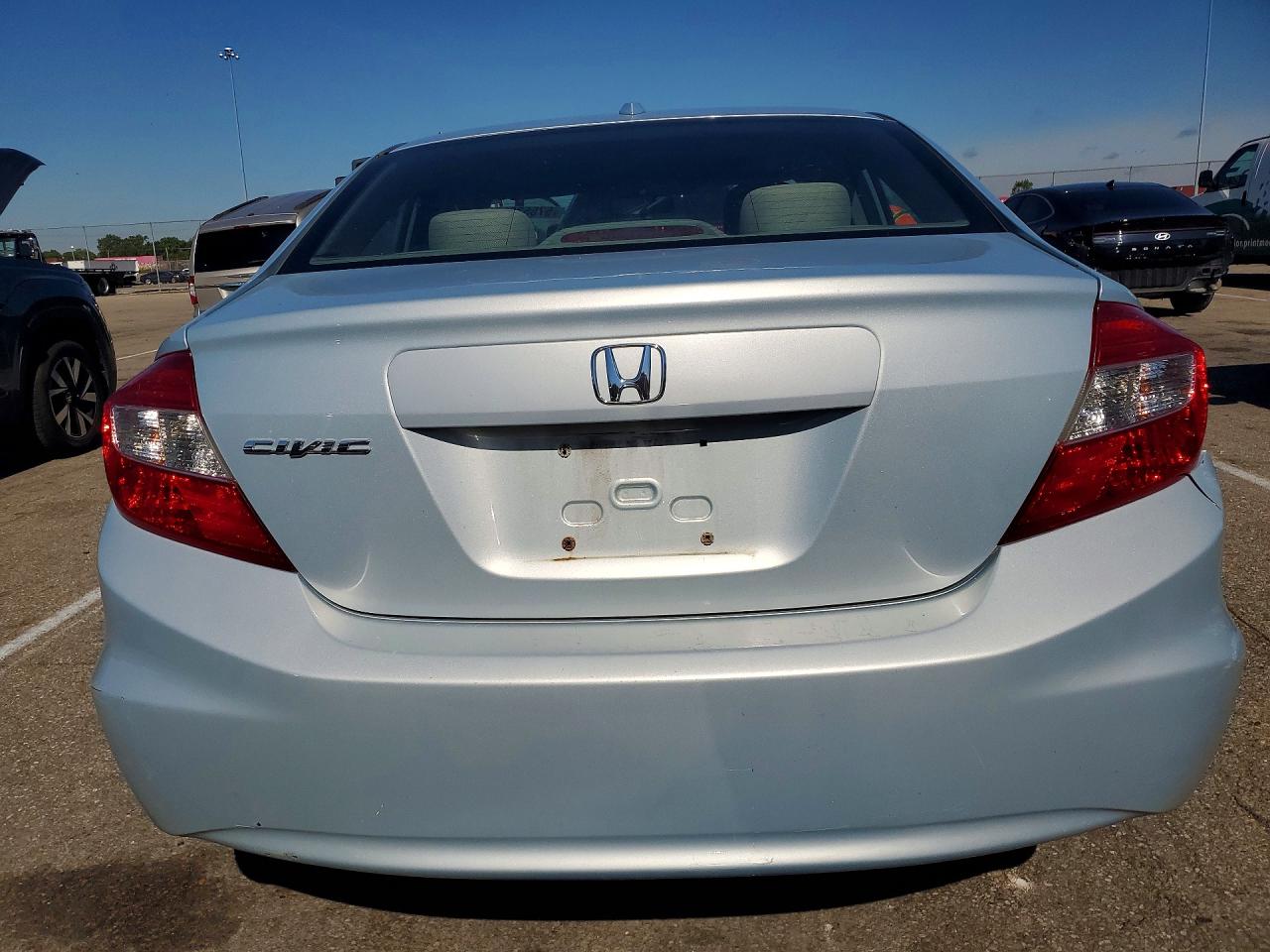 2012 Honda Civic Ex Silver vin: 19XFB2F87CE011859
