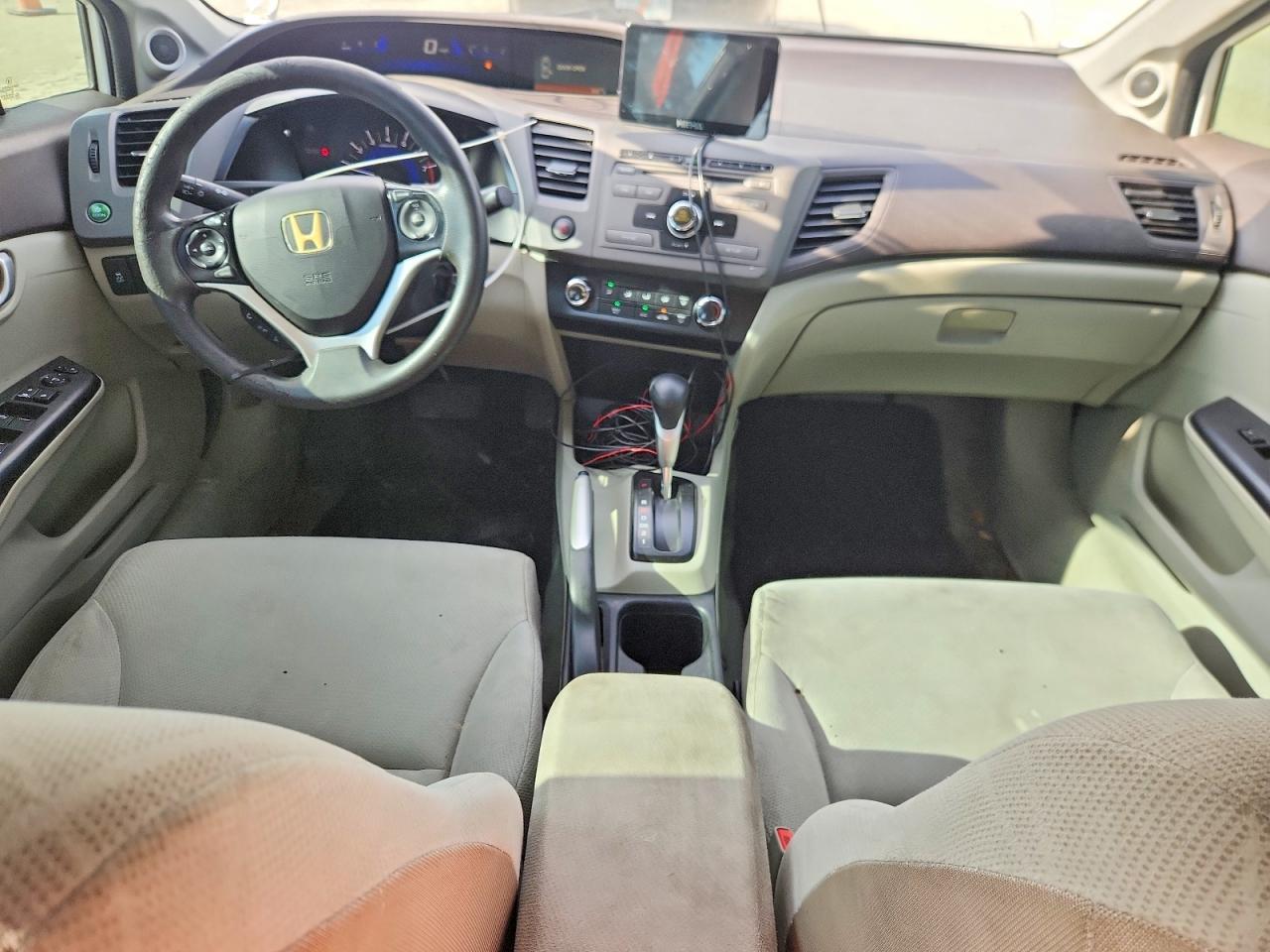 2012 Honda Civic Ex White vin: 19XFB2F87CE045820
