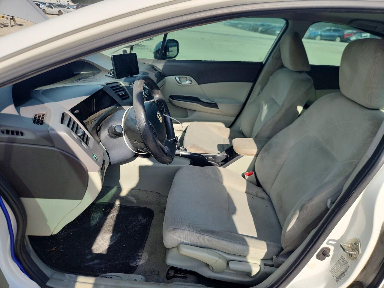 2012 Honda Civic Ex White vin: 19XFB2F87CE045820