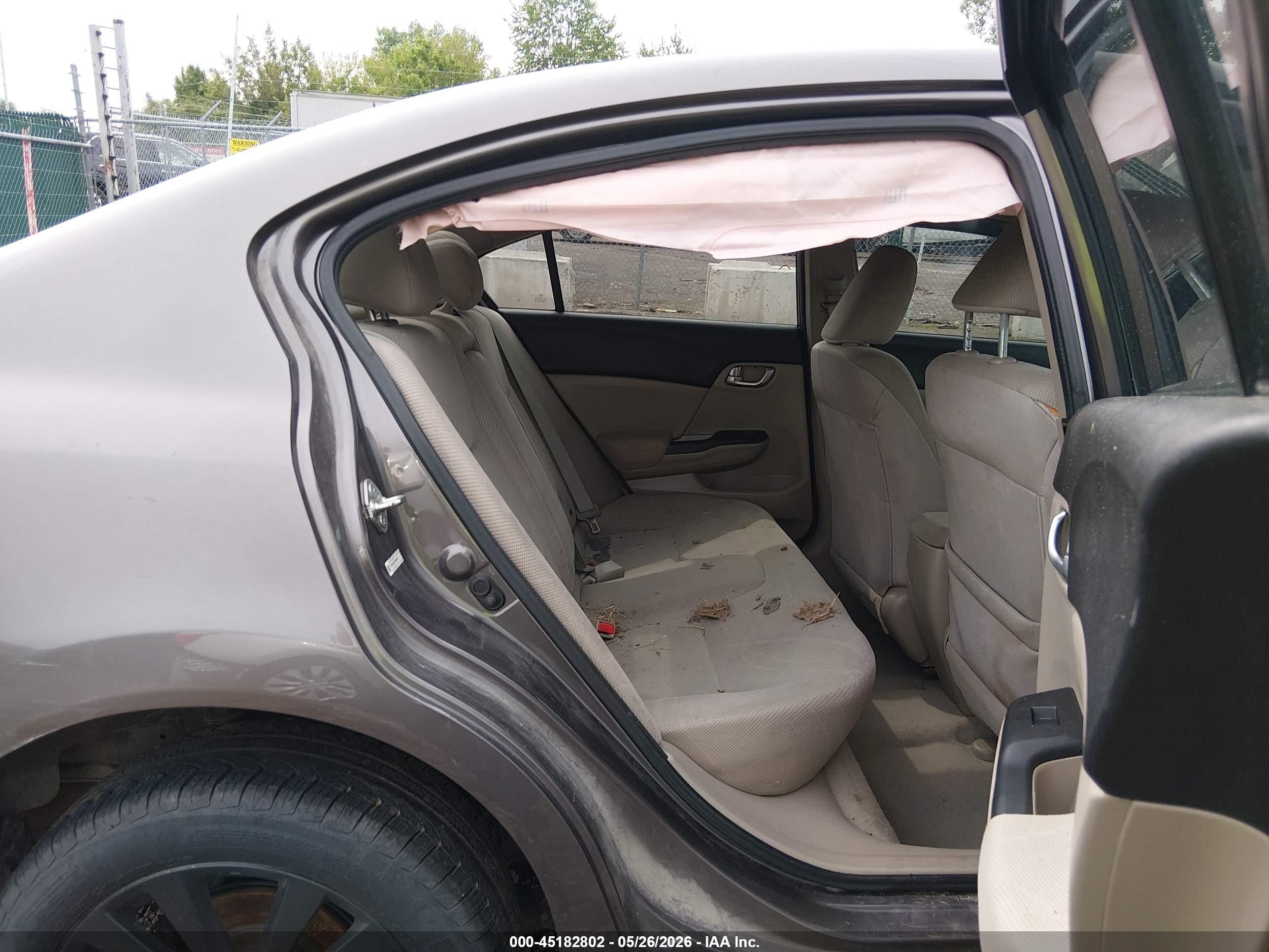 2012 Honda Civic Ex Gray vin: 19XFB2F87CE050452