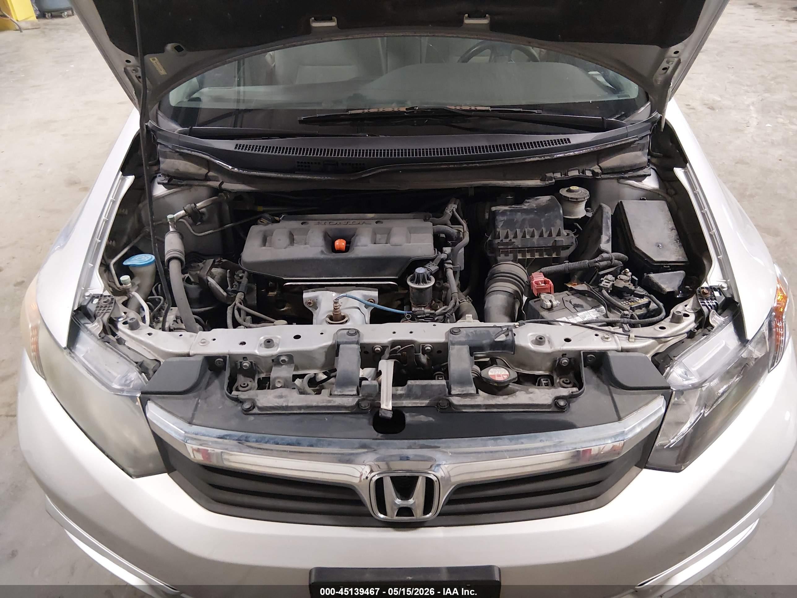 2012 Honda Civic Ex Gray vin: 19XFB2F87CE073780