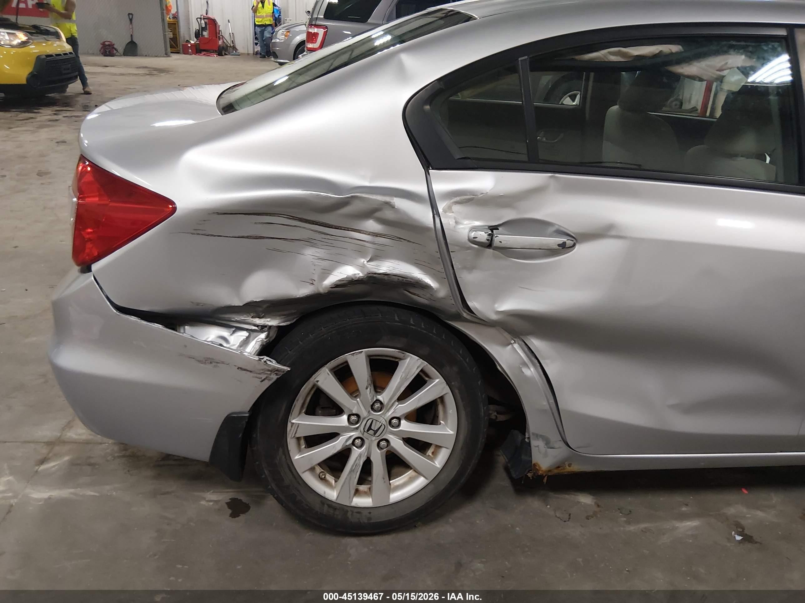 2012 Honda Civic Ex Gray vin: 19XFB2F87CE073780