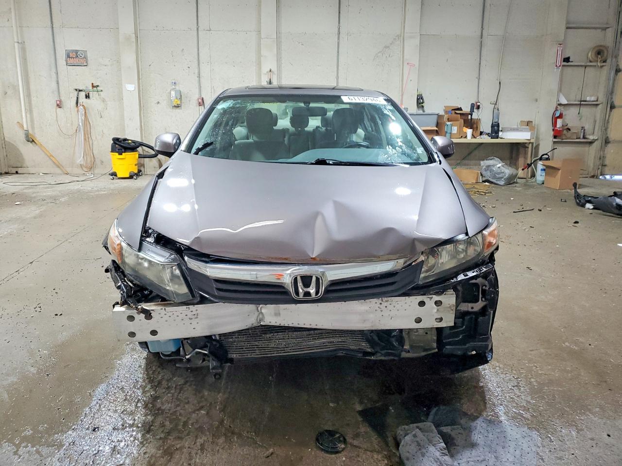 2012 Honda Civic Ex Gray vin: 19XFB2F87CE080518