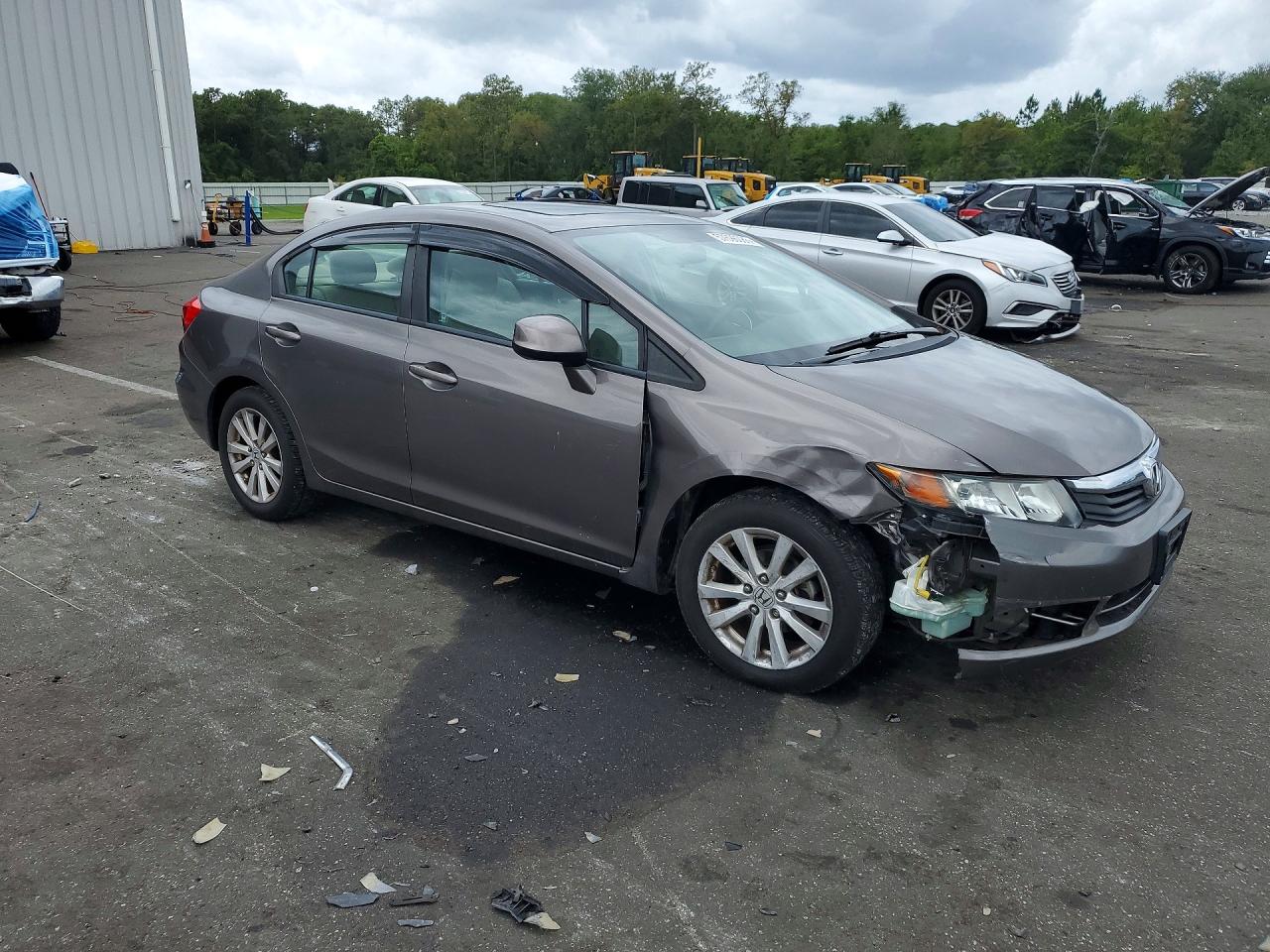 2012 Honda Civic Ex Charcoal vin: 19XFB2F87CE107085