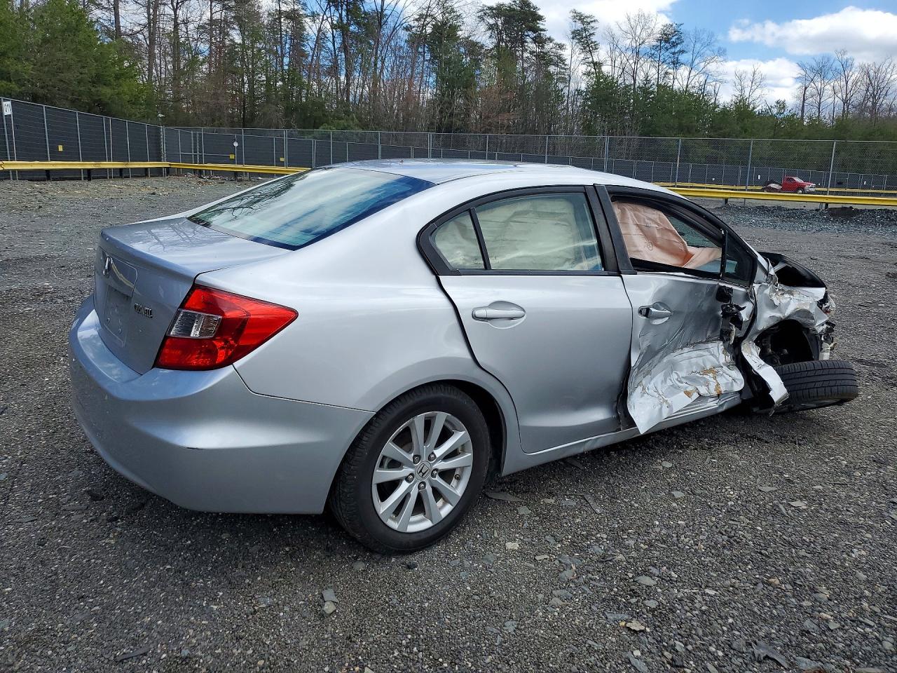2012 Honda Civic Ex Серебряный vin: 19XFB2F87CE335409