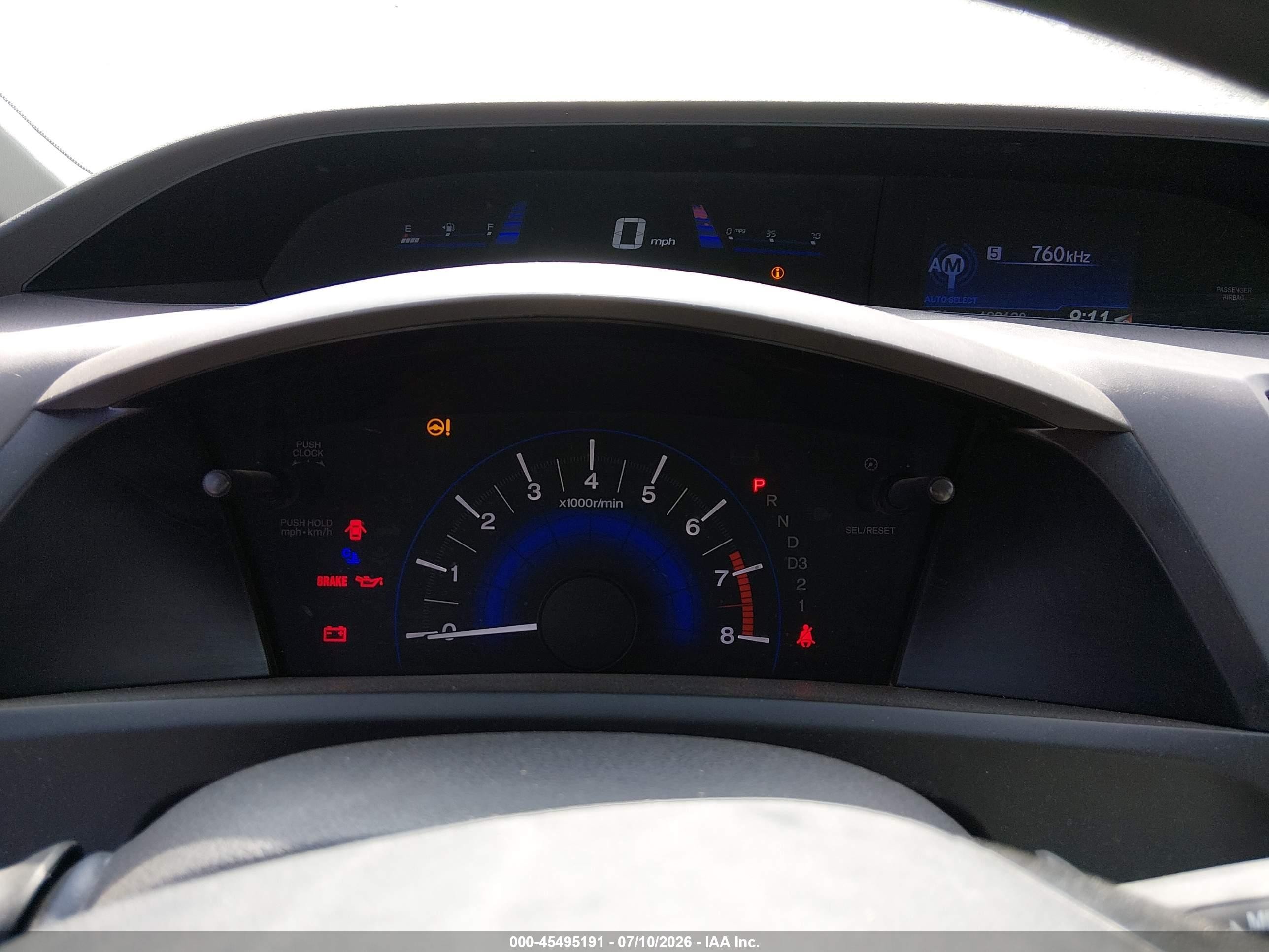 2012 Honda Civic Ex Silver vin: 19XFB2F87CE343820