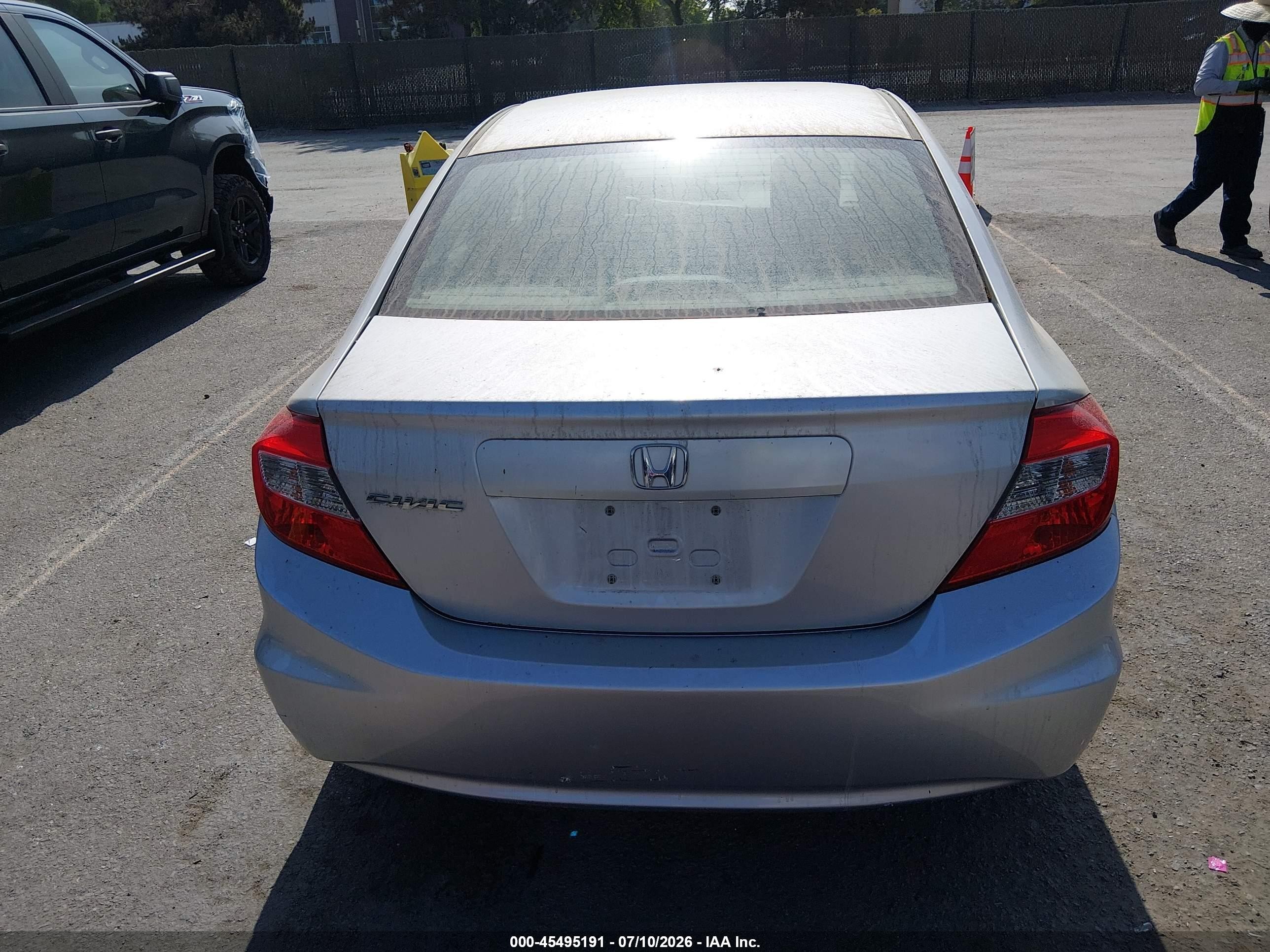 2012 Honda Civic Ex Silver vin: 19XFB2F87CE343820