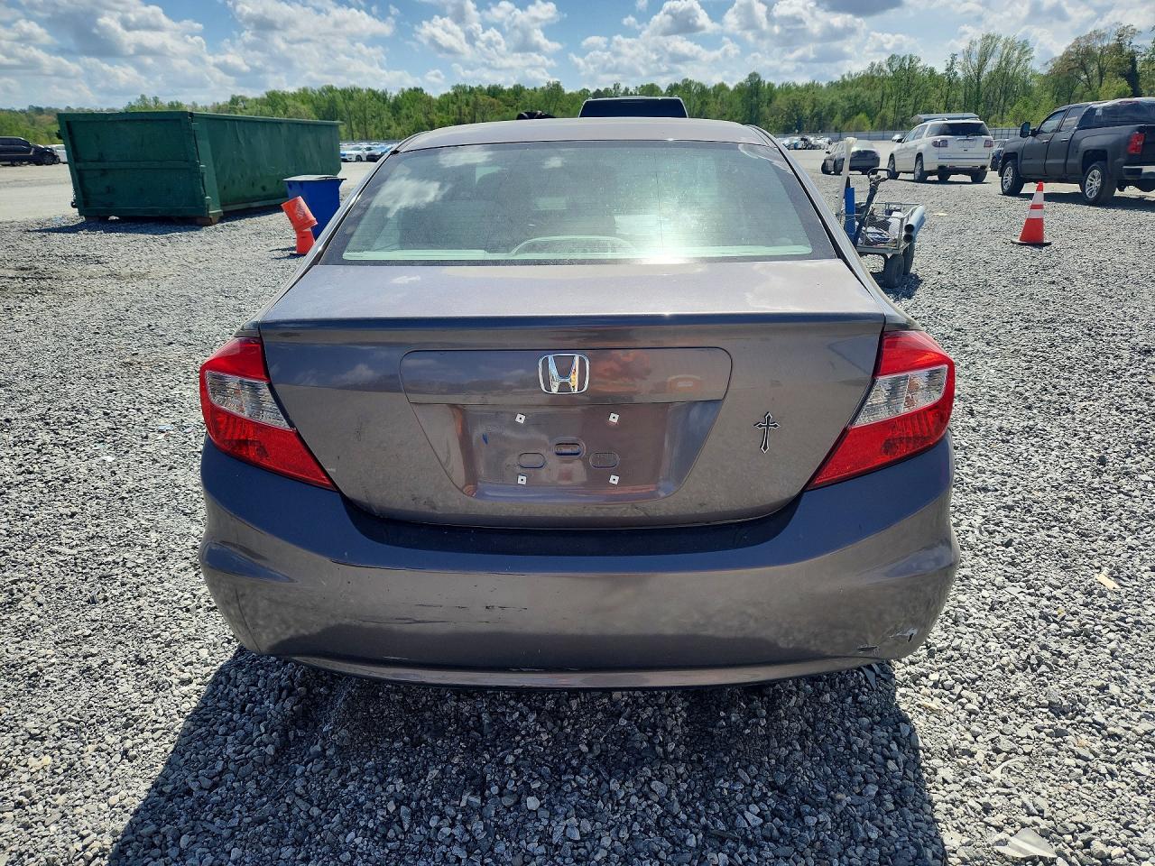 2012 Honda Civic Ex Brown vin: 19XFB2F87CE346894