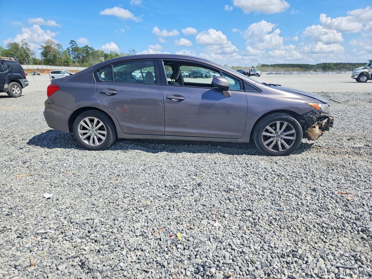 2012 Honda Civic Ex Brown vin: 19XFB2F87CE346894