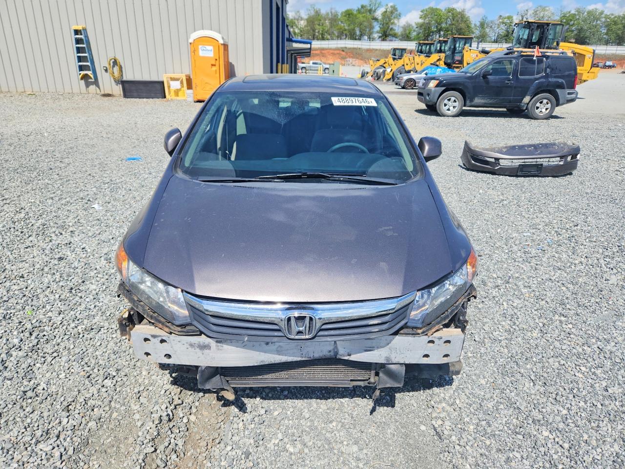 2012 Honda Civic Ex Brown vin: 19XFB2F87CE346894