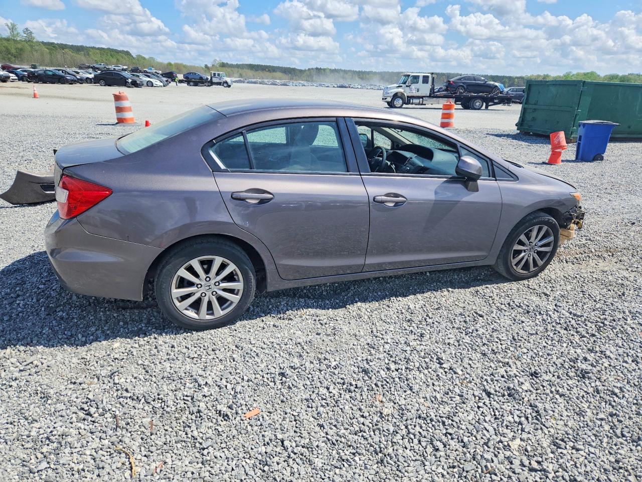 2012 Honda Civic Ex Brown vin: 19XFB2F87CE346894