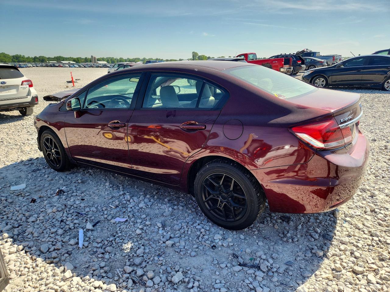 2013 Honda Civic Ex Red vin: 19XFB2F87DE003262