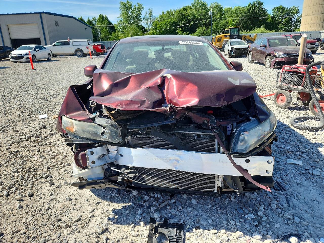 2013 Honda Civic Ex Red vin: 19XFB2F87DE003262
