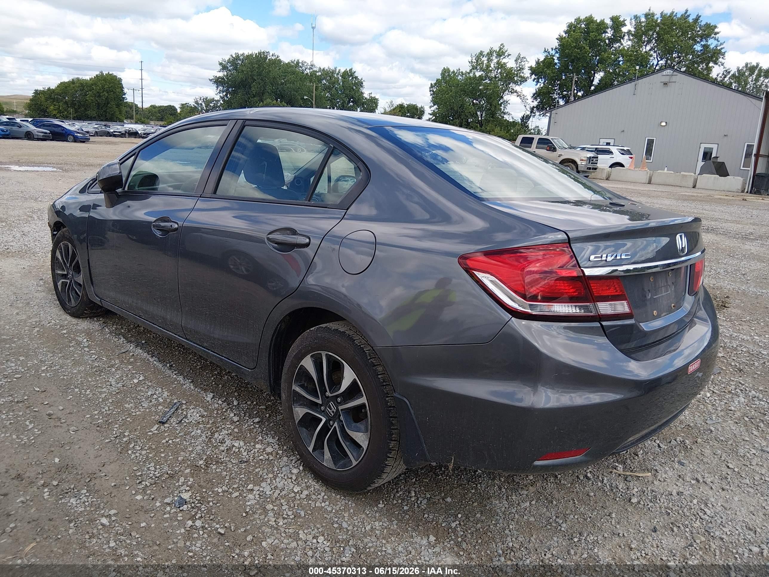 2013 Honda Civic Ex Gray vin: 19XFB2F87DE019199
