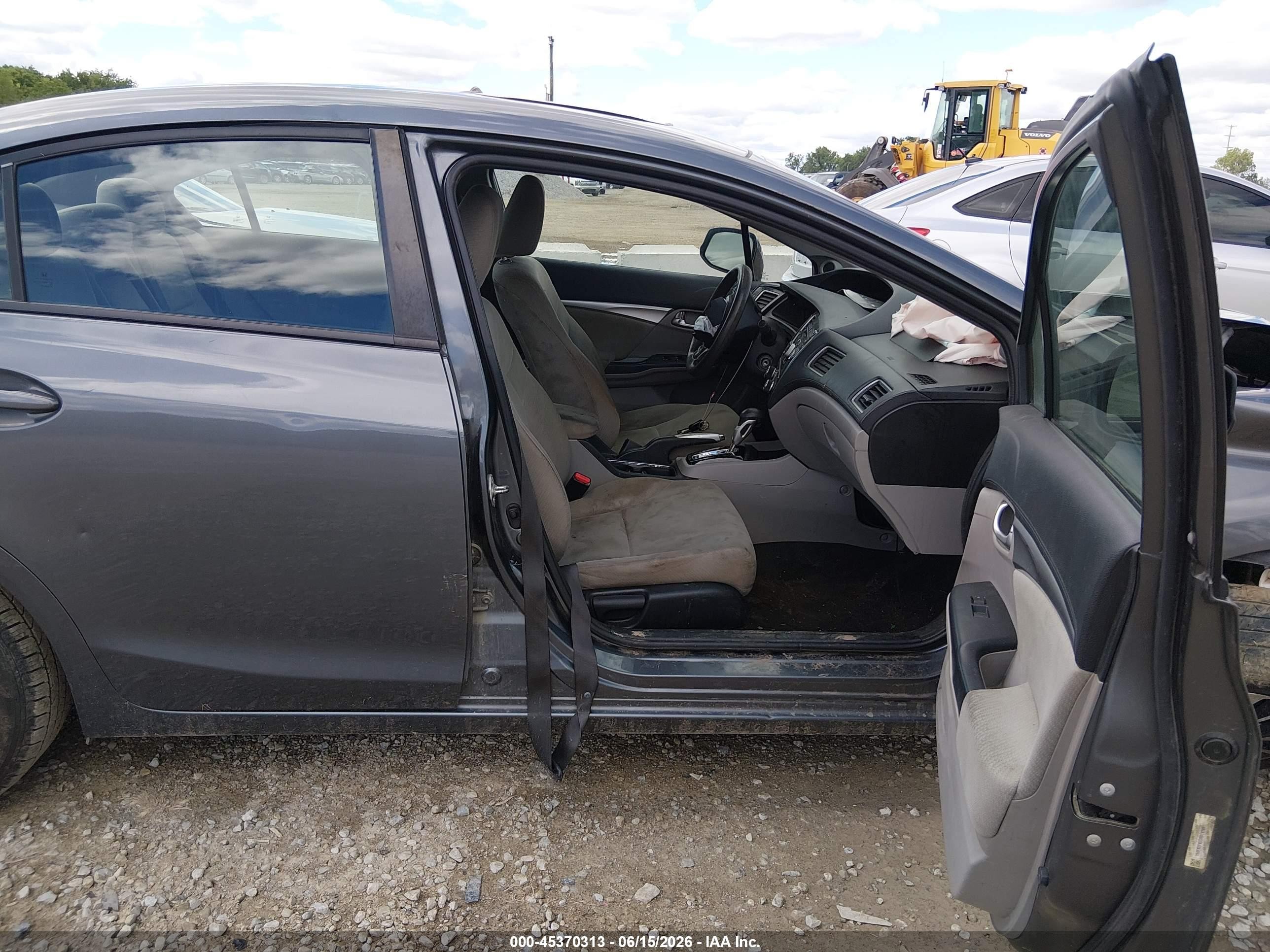 2013 Honda Civic Ex Gray vin: 19XFB2F87DE019199