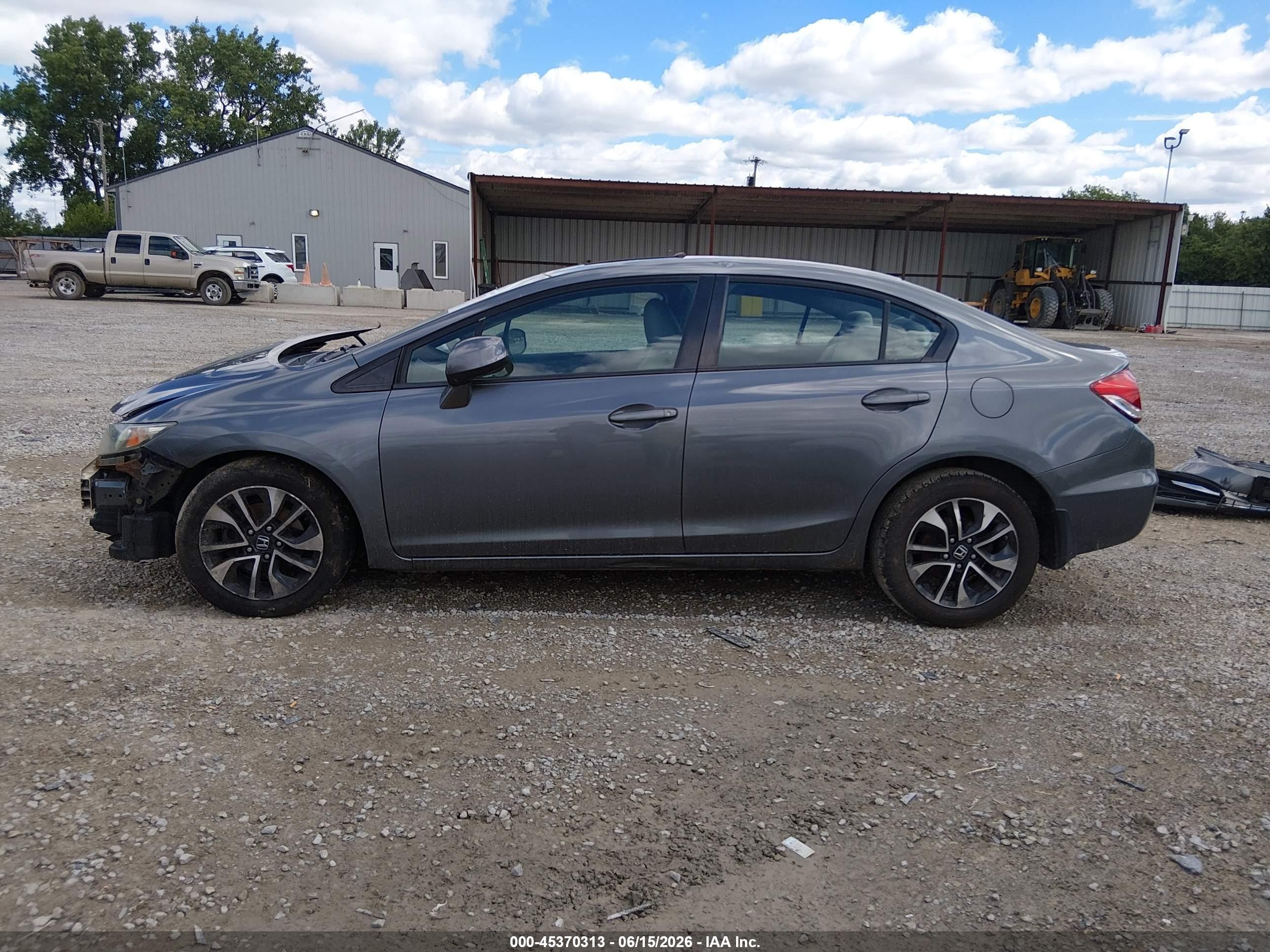 2013 Honda Civic Ex Gray vin: 19XFB2F87DE019199