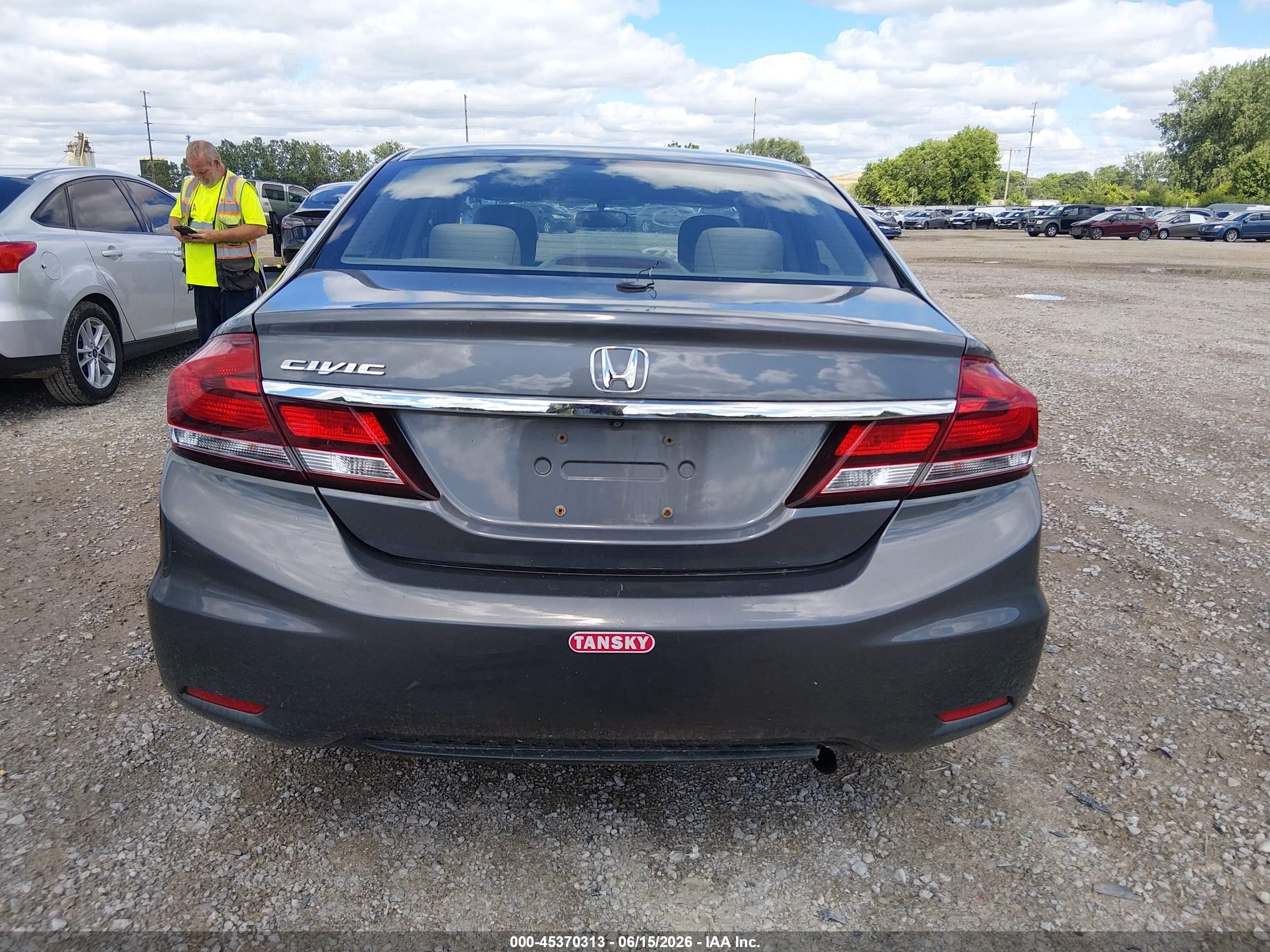 2013 Honda Civic Ex Gray vin: 19XFB2F87DE019199