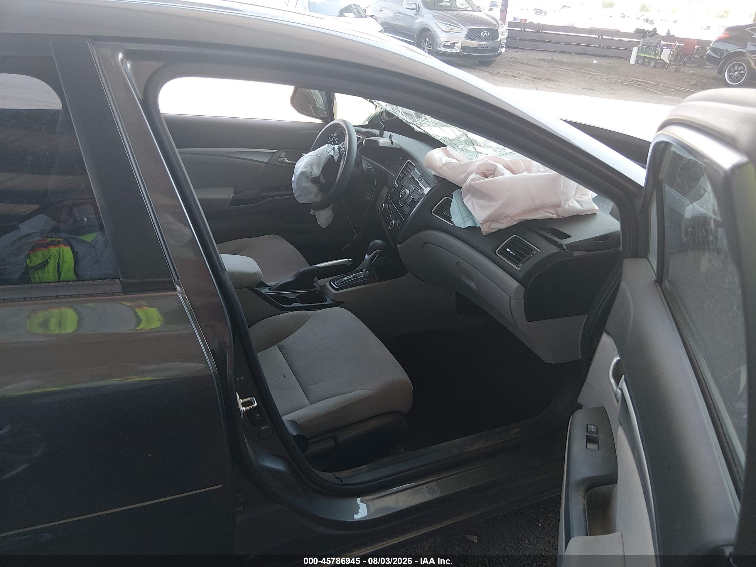 2013 Honda Civic Ex Gray vin: 19XFB2F87DE037475
