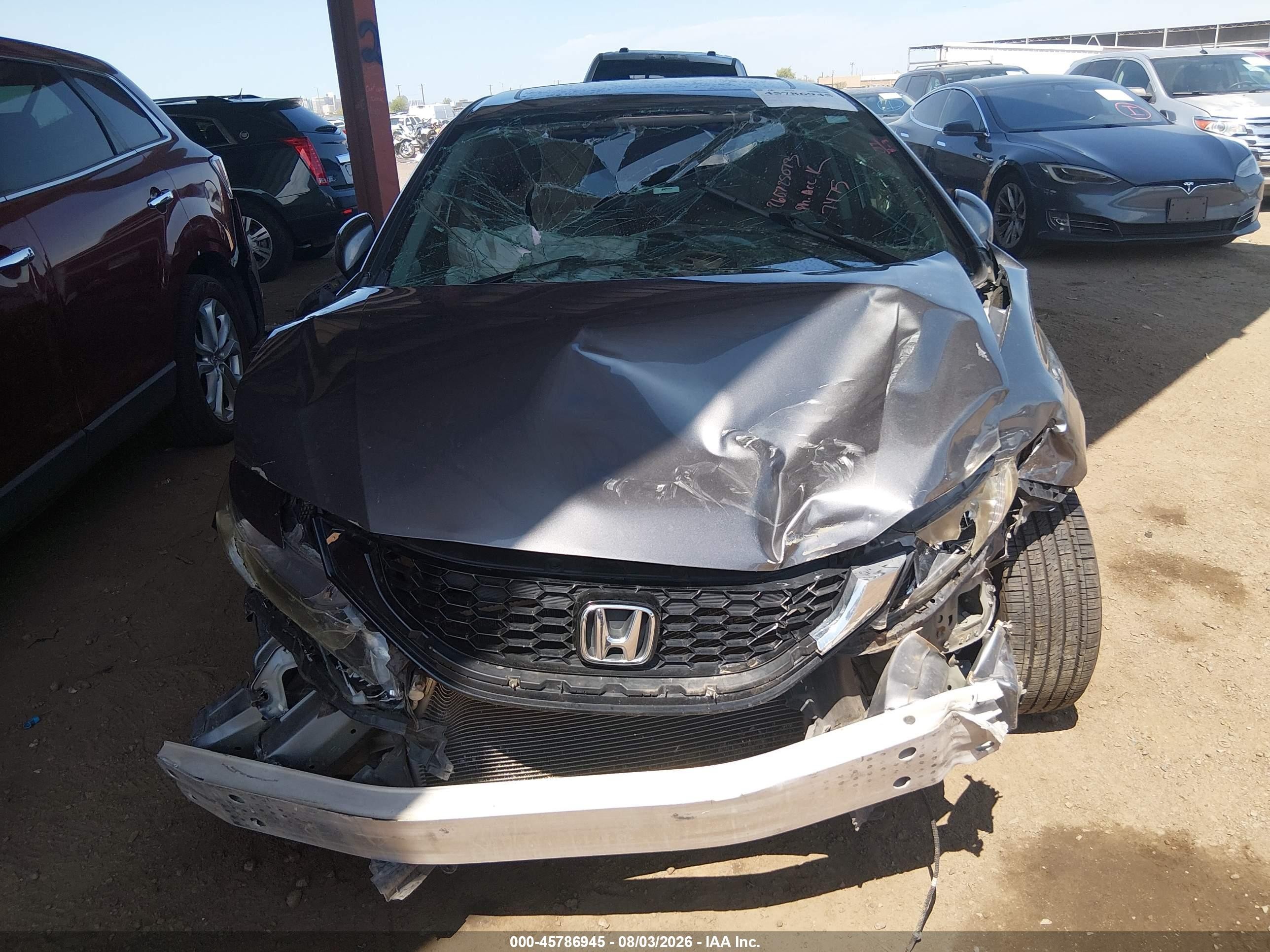 2013 Honda Civic Ex Gray vin: 19XFB2F87DE037475