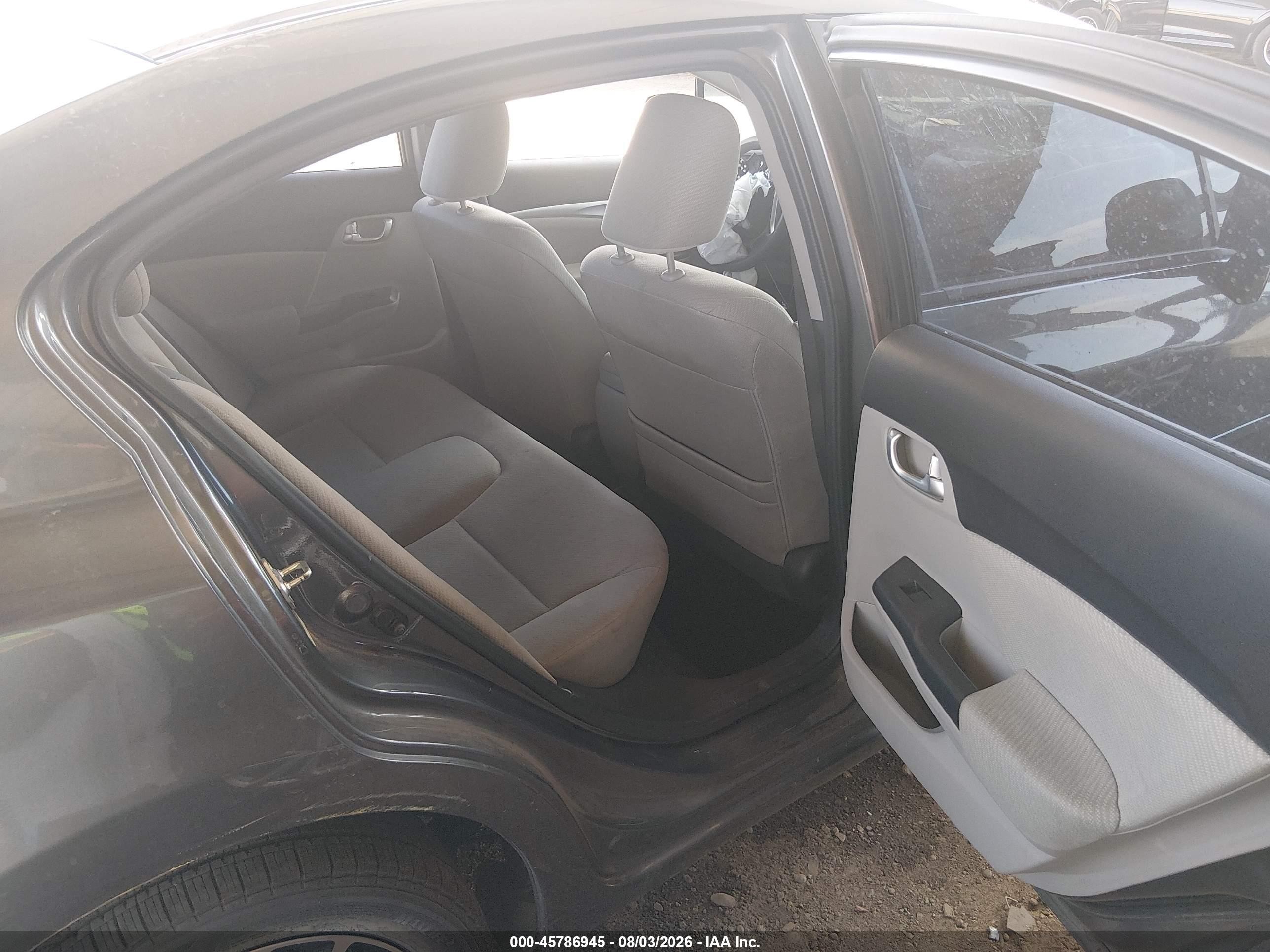 2013 Honda Civic Ex Gray vin: 19XFB2F87DE037475
