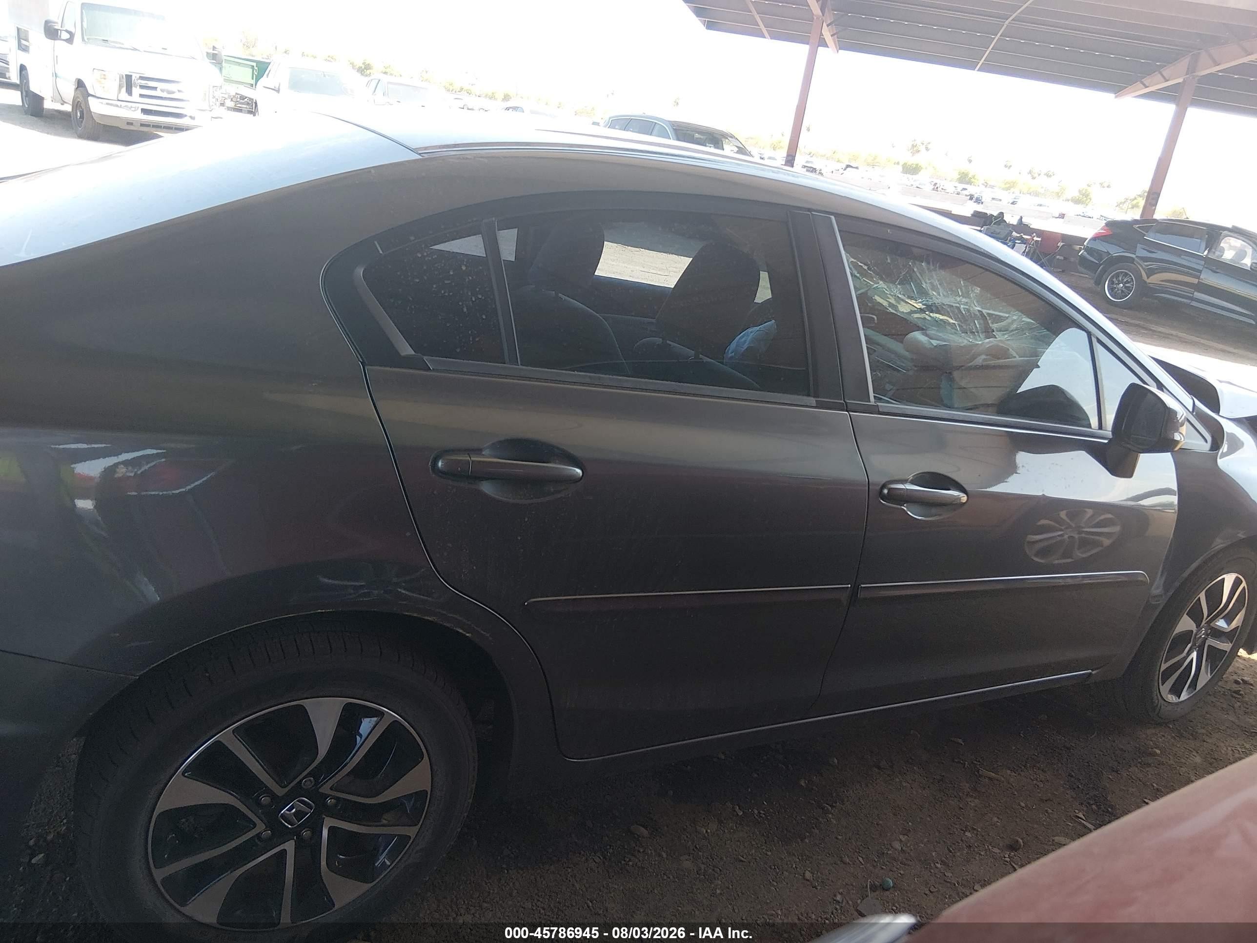 2013 Honda Civic Ex Gray vin: 19XFB2F87DE037475