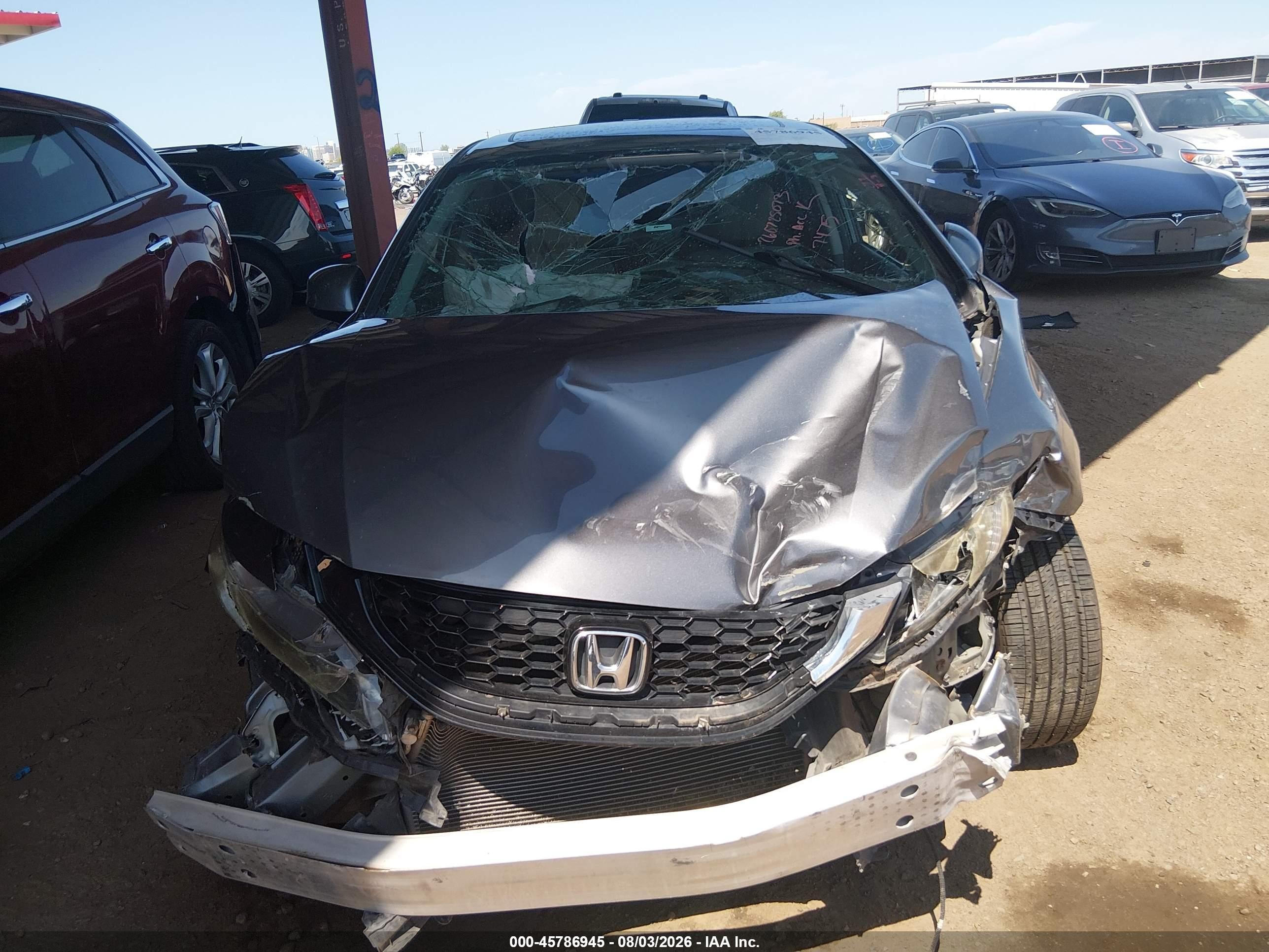 2013 Honda Civic Ex Gray vin: 19XFB2F87DE037475