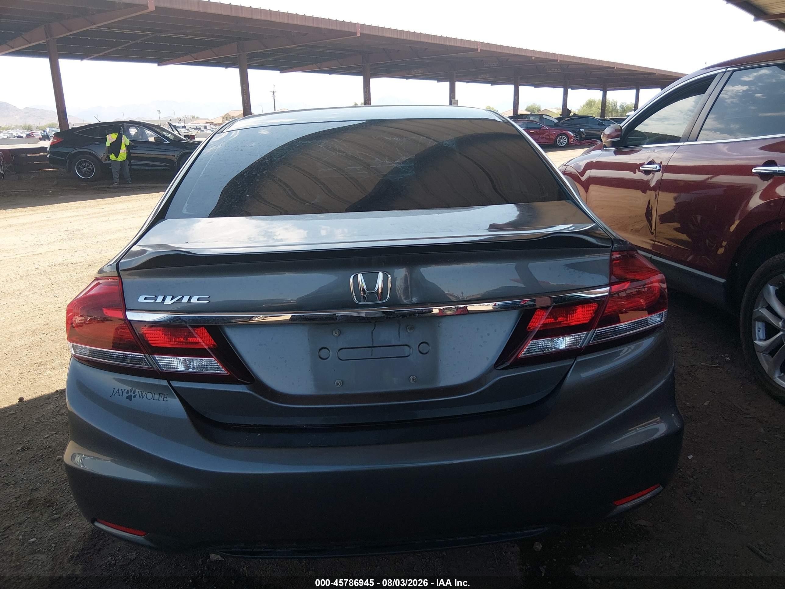2013 Honda Civic Ex Gray vin: 19XFB2F87DE037475