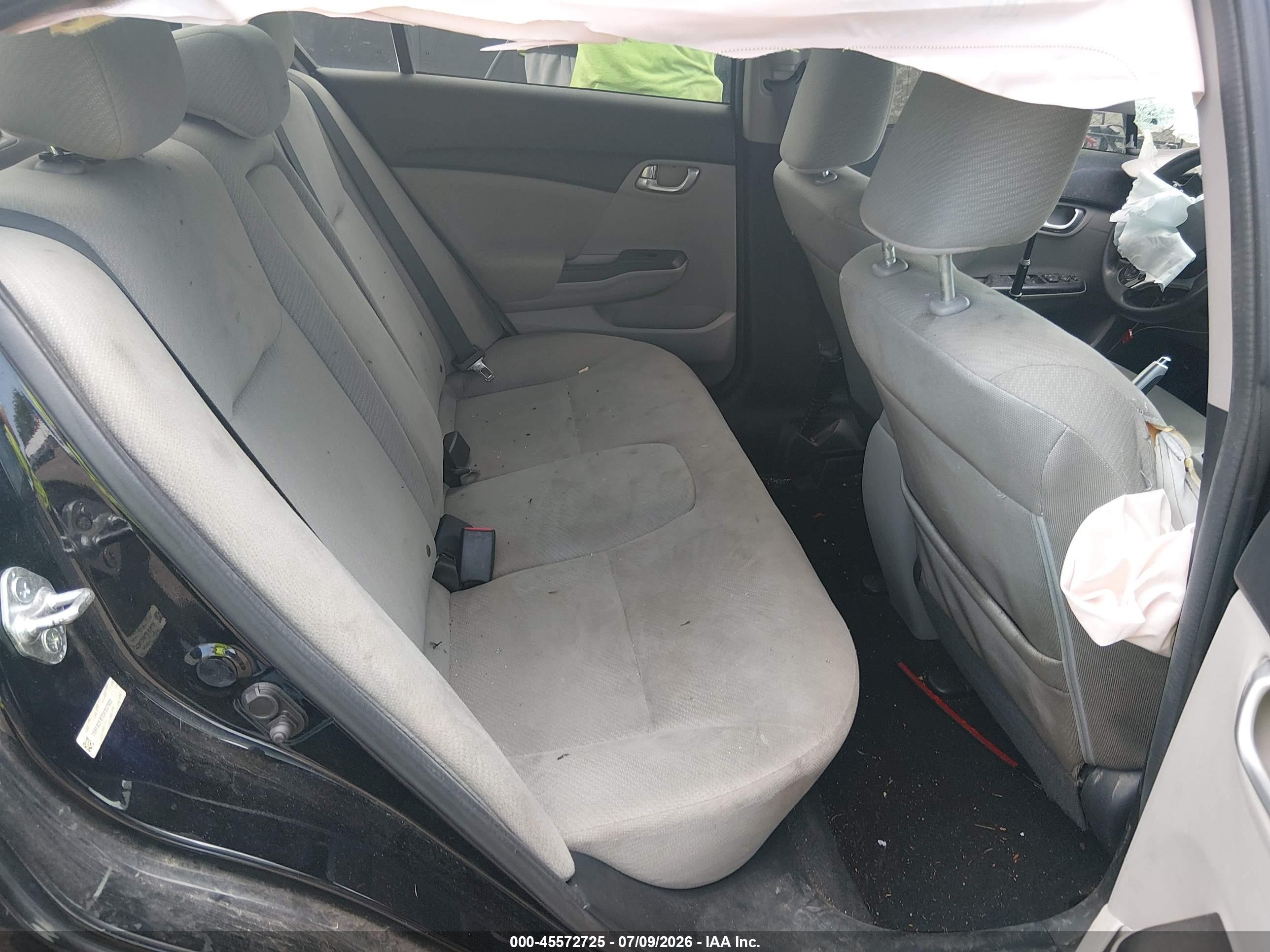 2013 Honda Civic Ex Black vin: 19XFB2F87DE057922