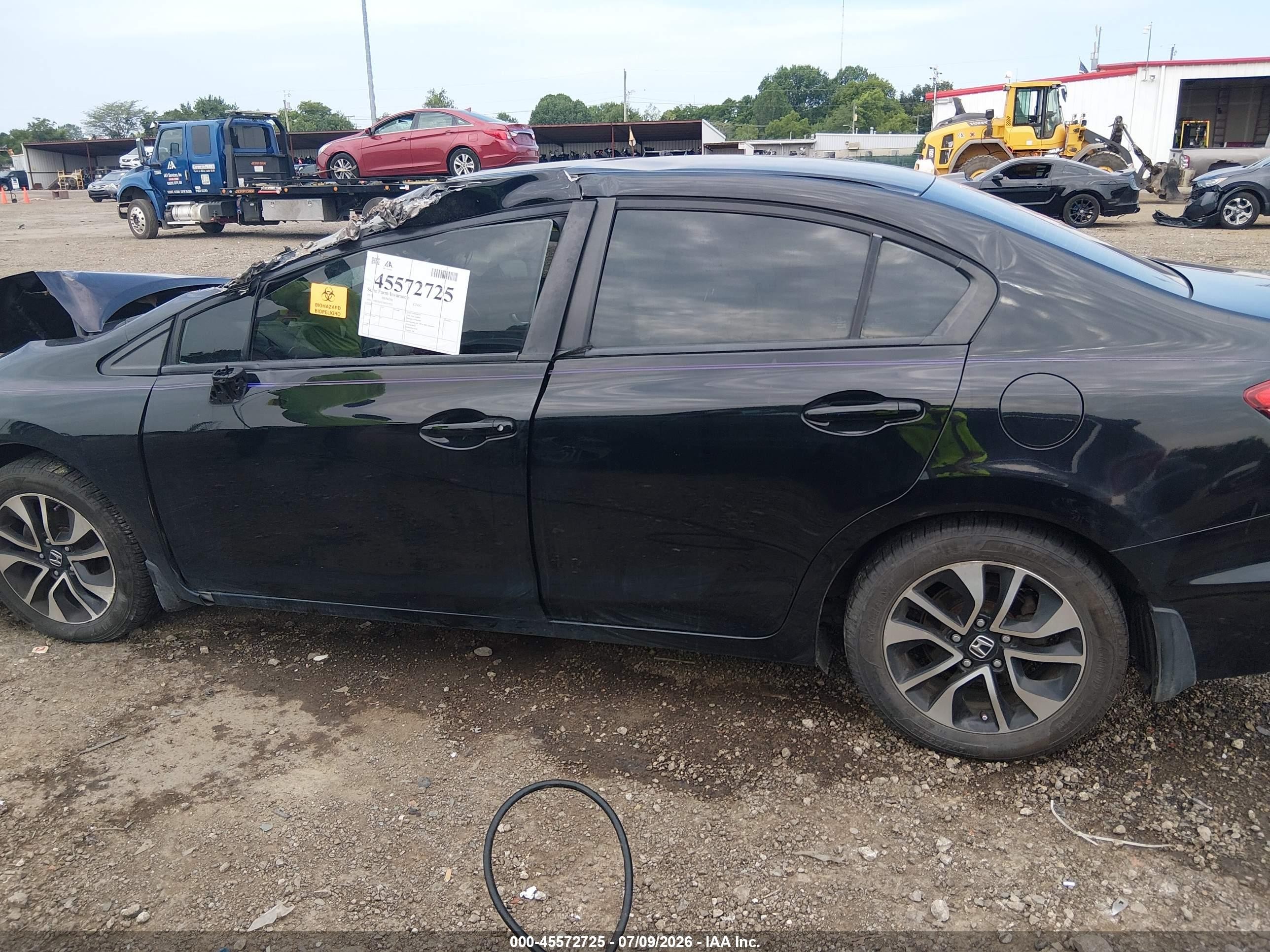 2013 Honda Civic Ex Black vin: 19XFB2F87DE057922