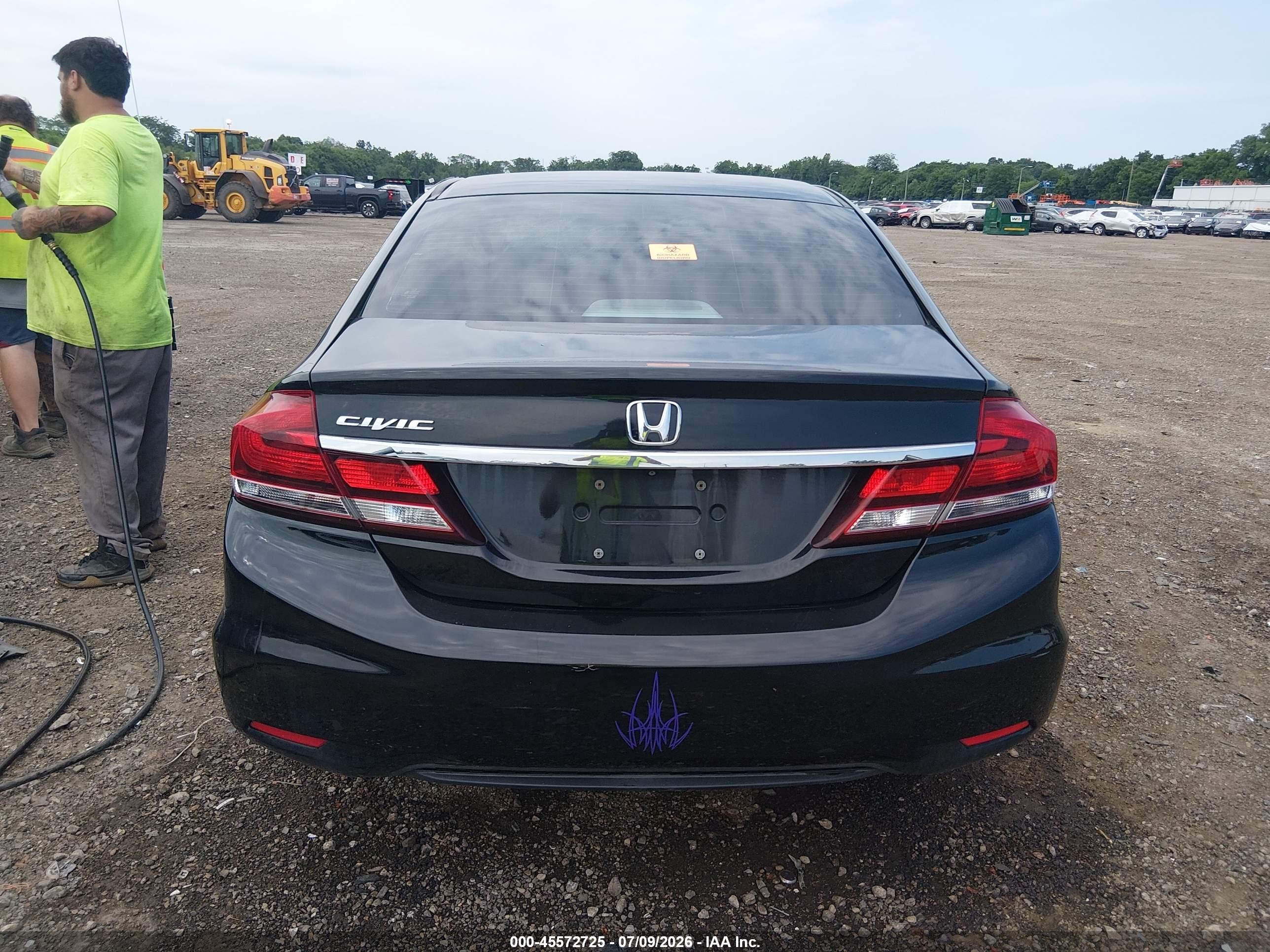 2013 Honda Civic Ex Black vin: 19XFB2F87DE057922
