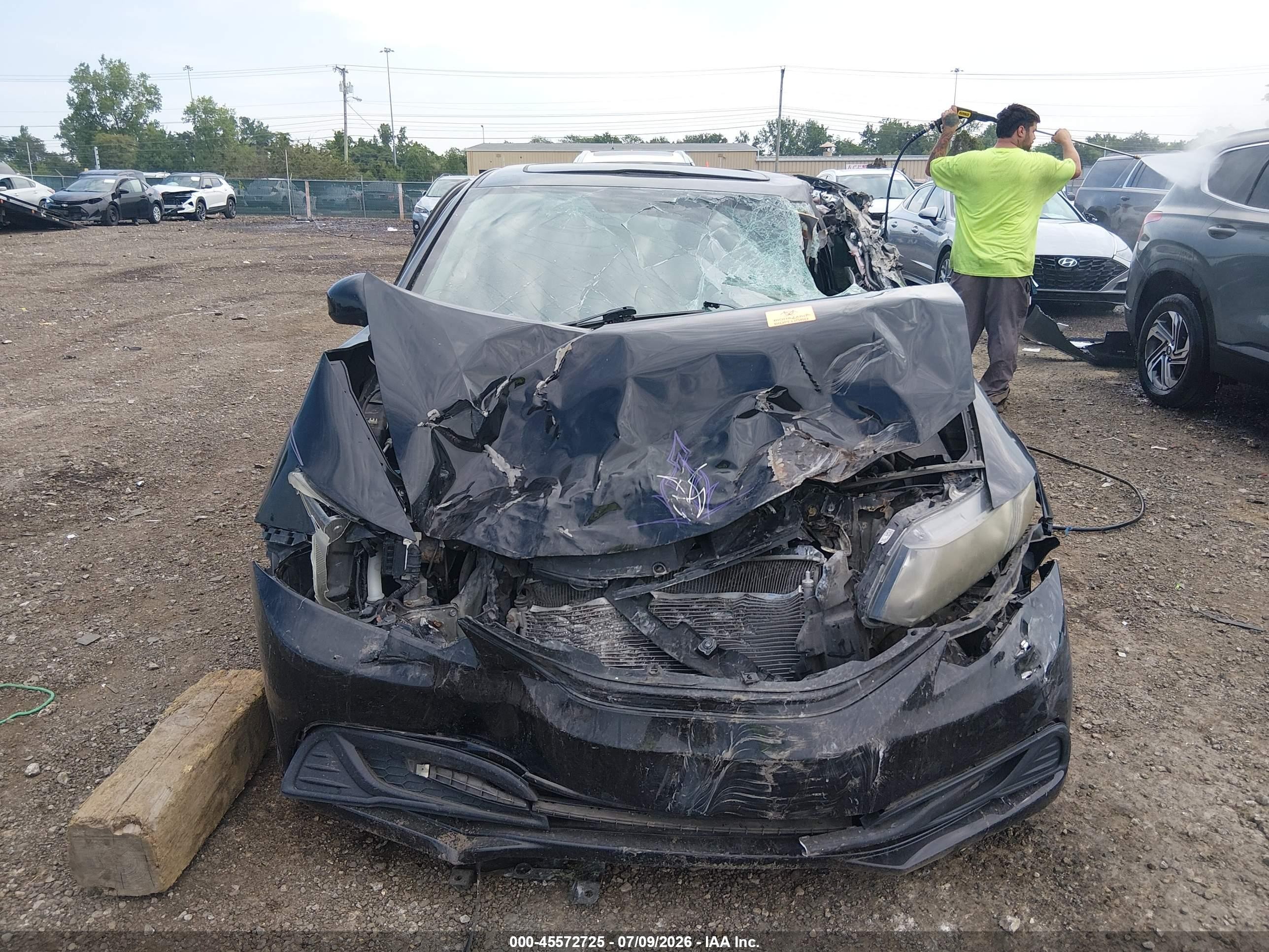 2013 Honda Civic Ex Black vin: 19XFB2F87DE057922