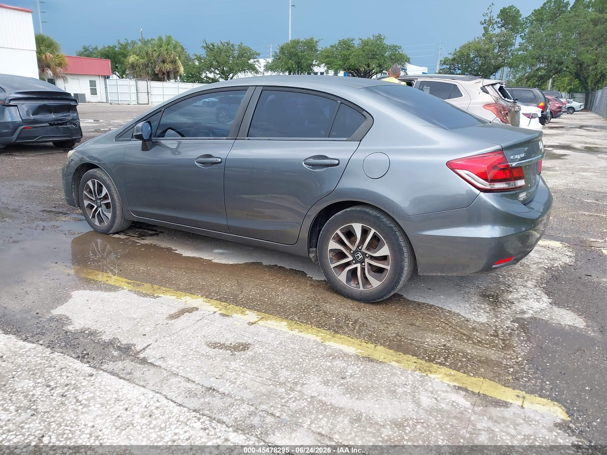 2013 Honda Civic Ex Gray vin: 19XFB2F87DE067186