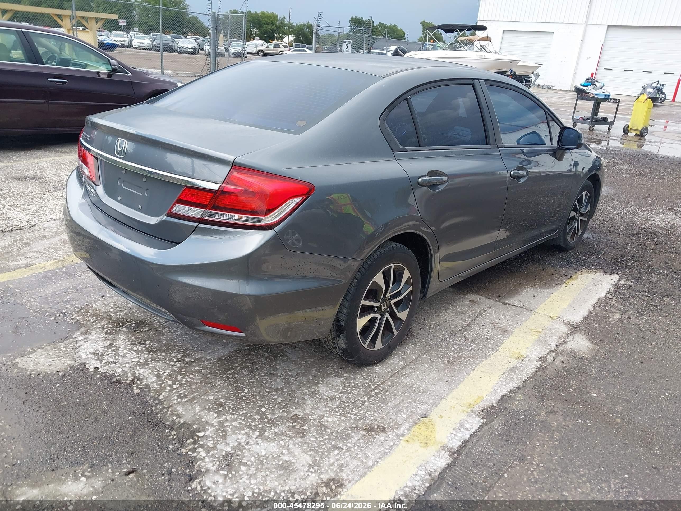 2013 Honda Civic Ex Gray vin: 19XFB2F87DE067186