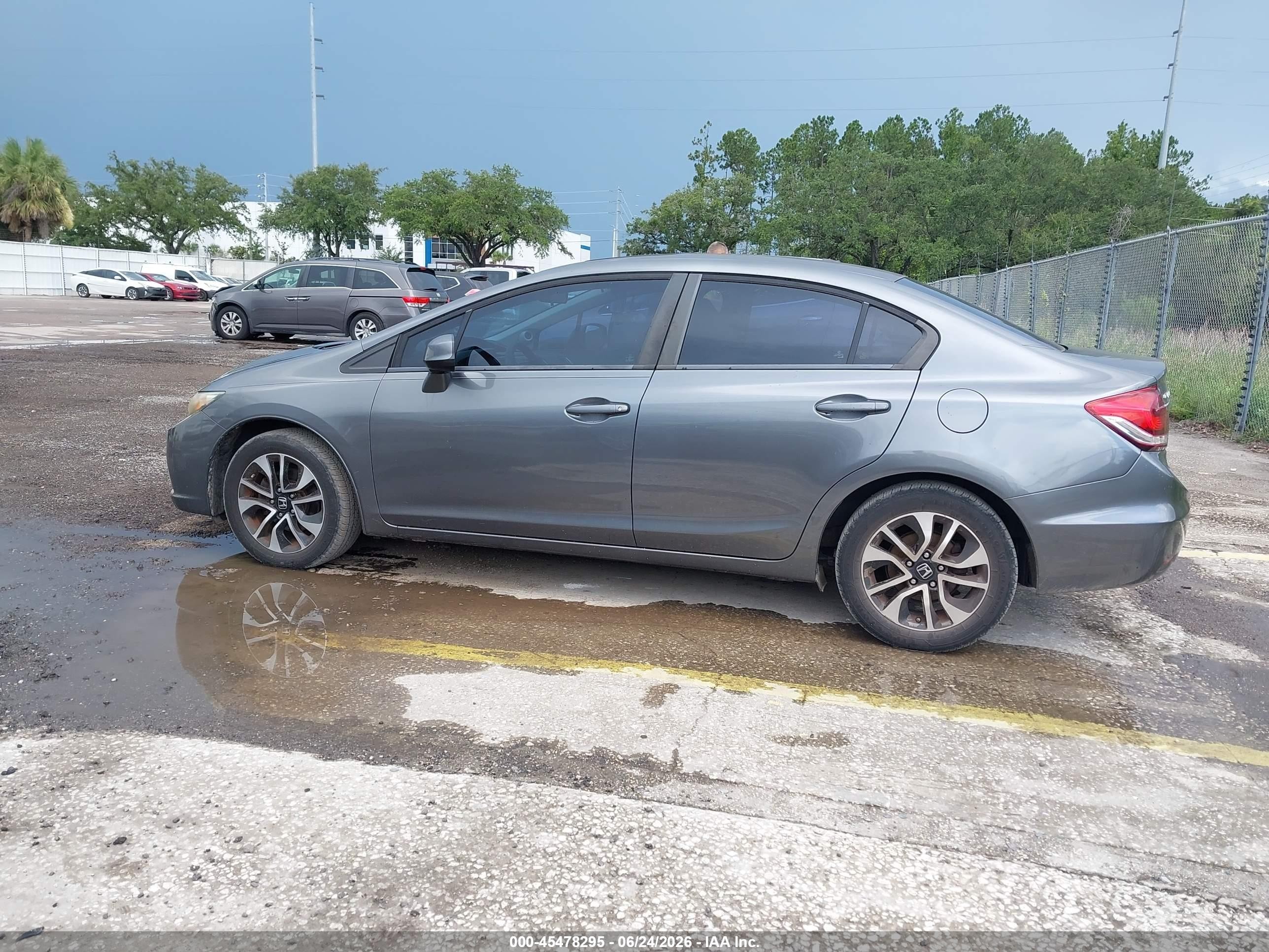 2013 Honda Civic Ex Gray vin: 19XFB2F87DE067186