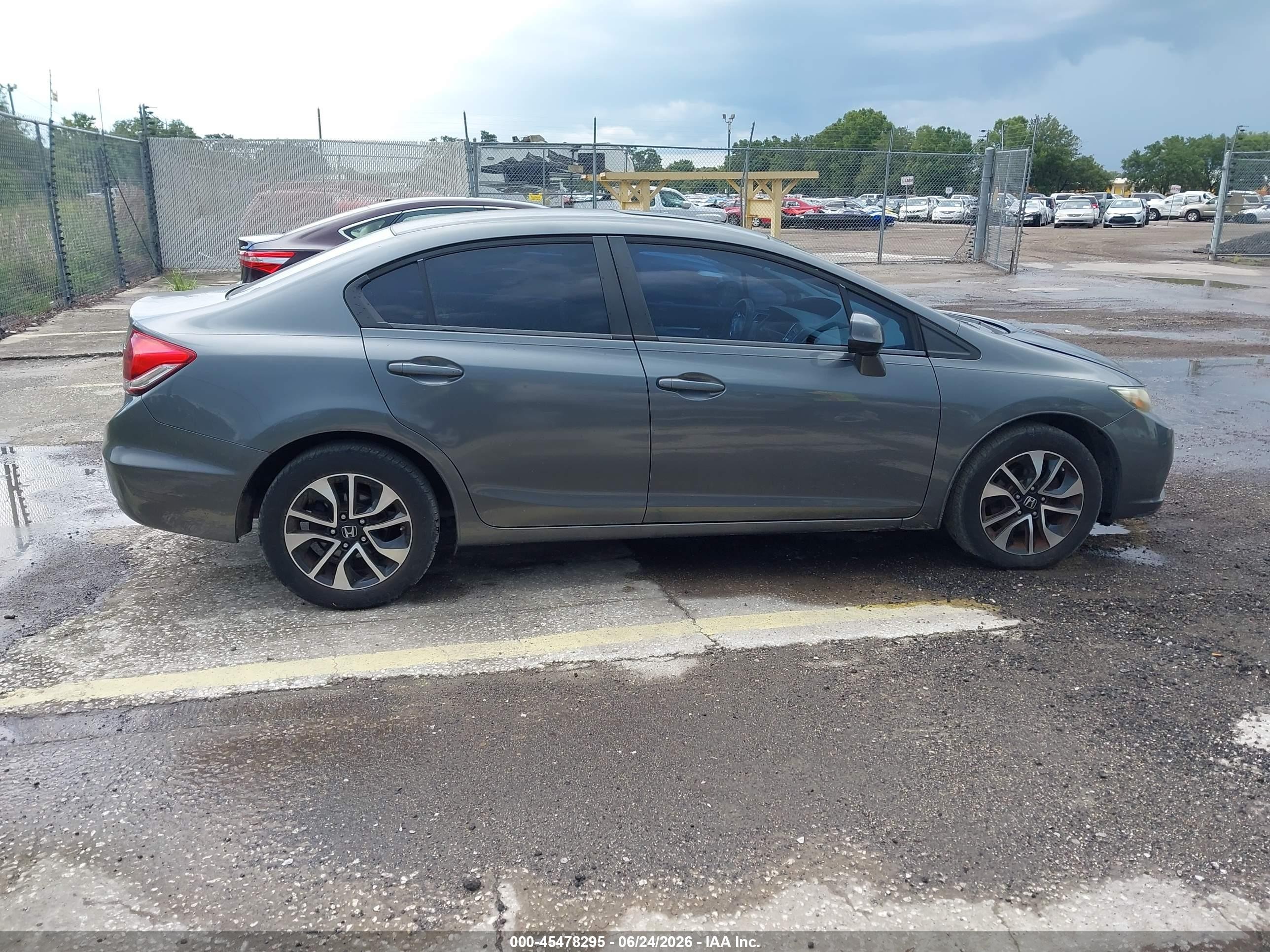 2013 Honda Civic Ex Gray vin: 19XFB2F87DE067186