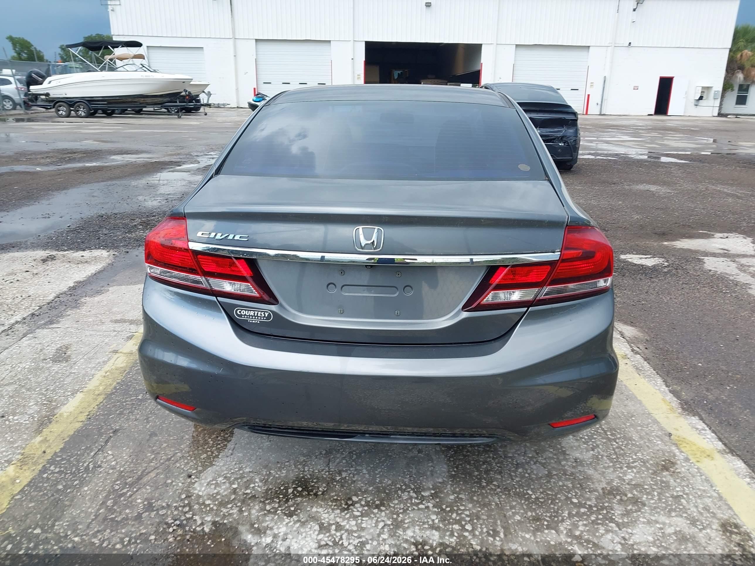 2013 Honda Civic Ex Gray vin: 19XFB2F87DE067186