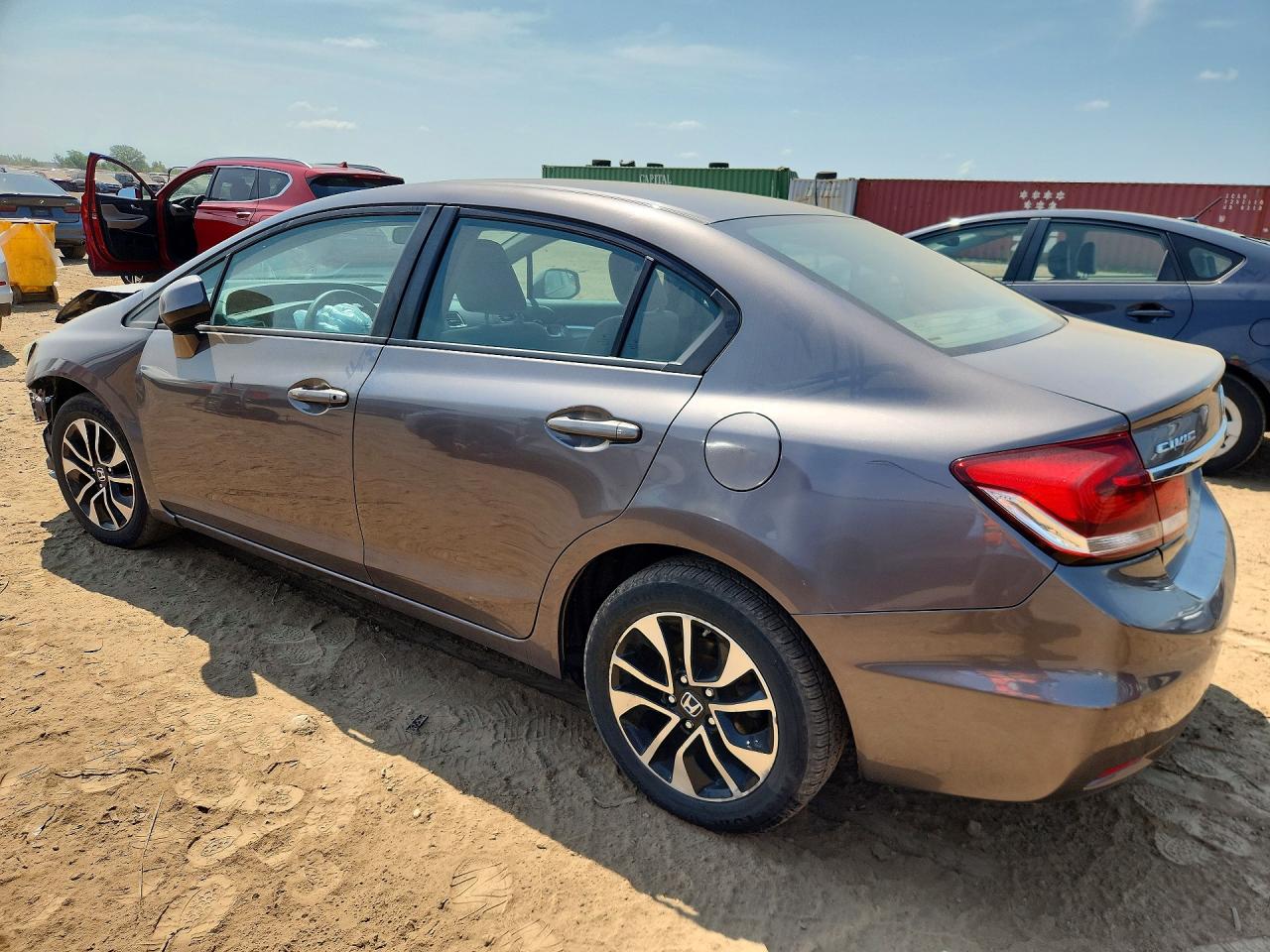 2013 Honda Civic Ex Brown vin: 19XFB2F87DE071612