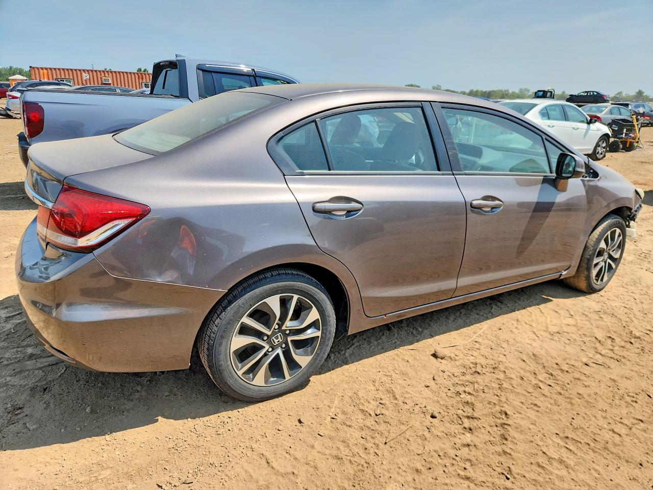 2013 Honda Civic Ex Brown vin: 19XFB2F87DE071612