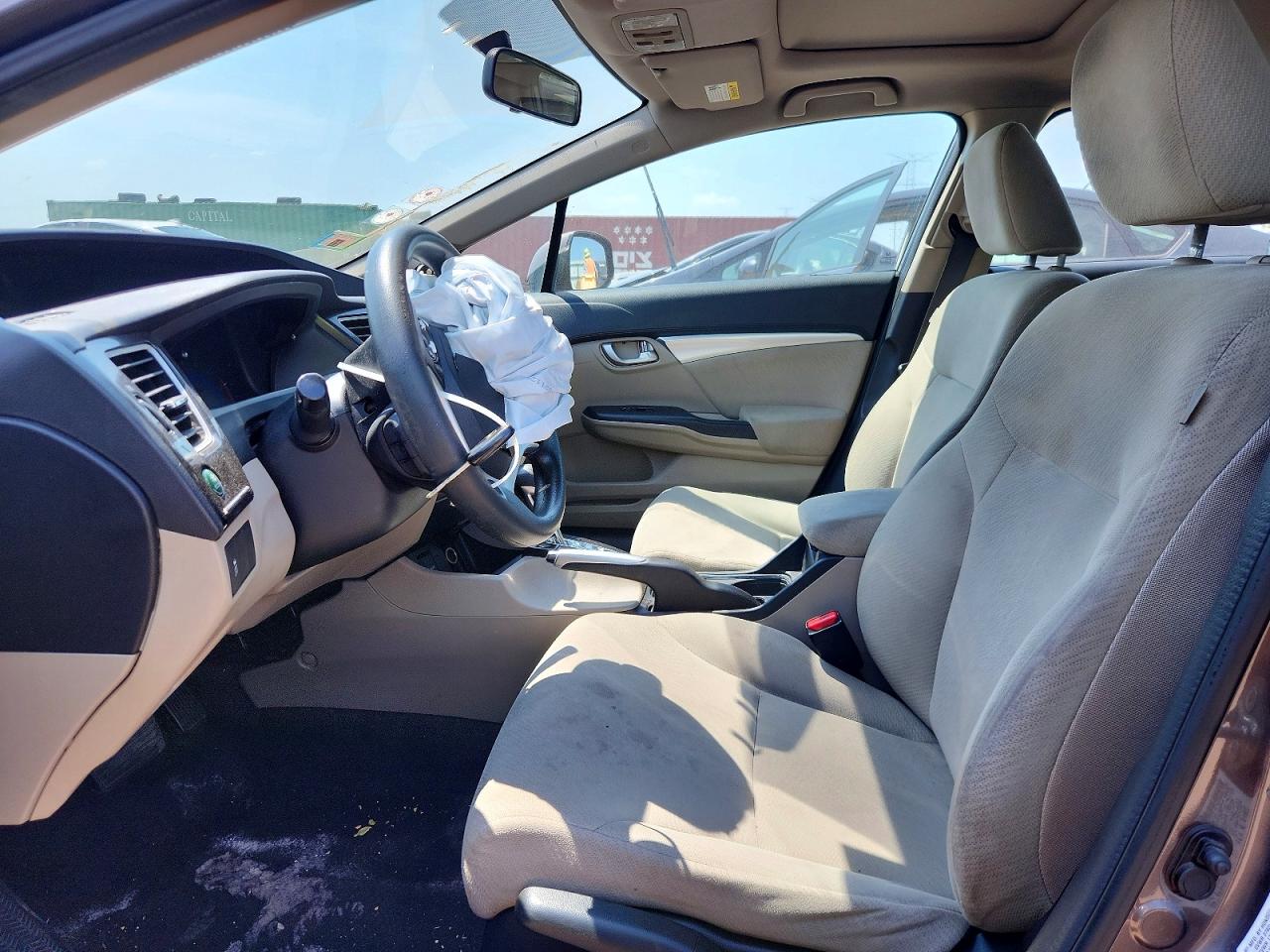 2013 Honda Civic Ex Brown vin: 19XFB2F87DE071612