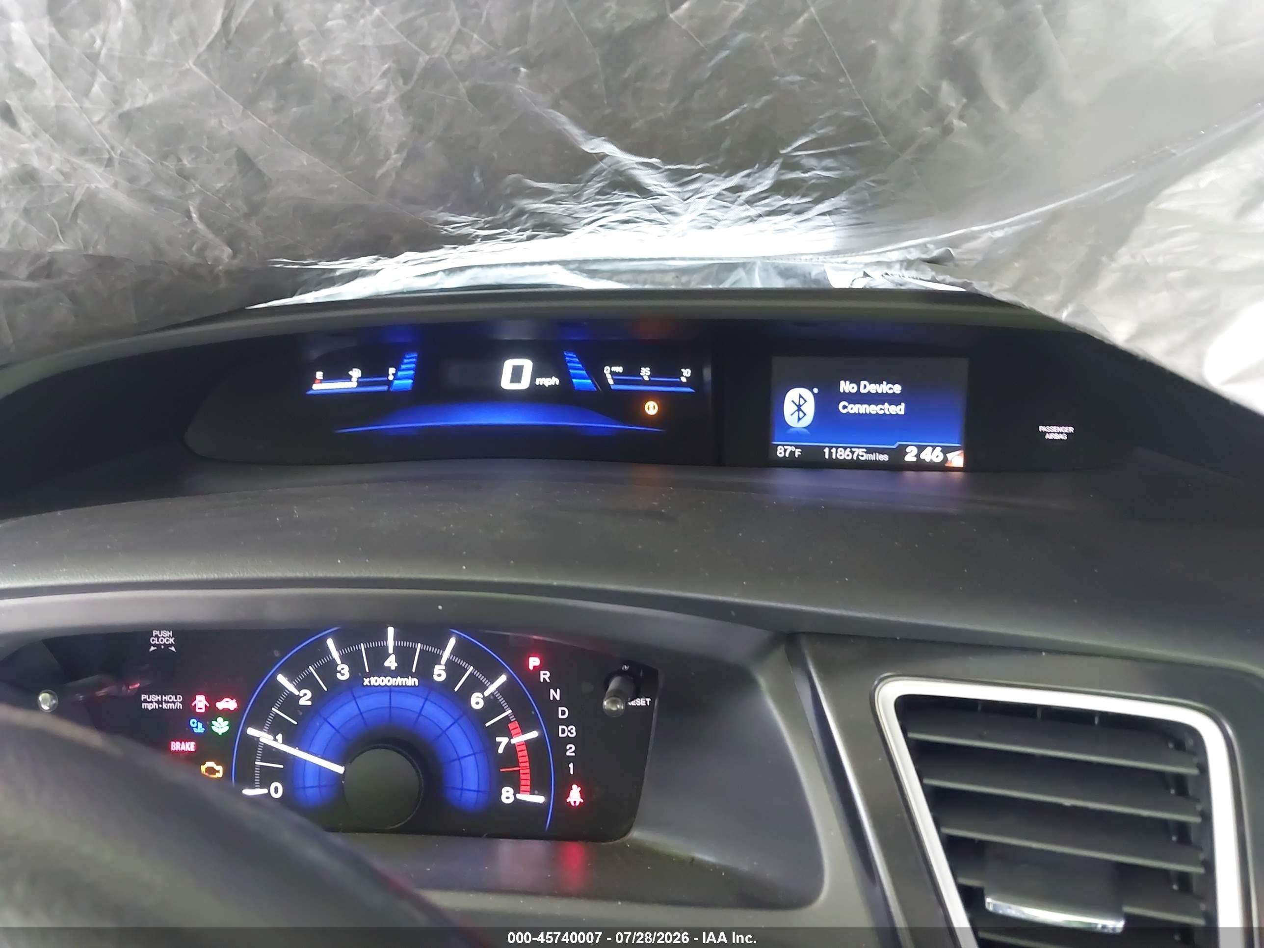 2013 Honda Civic Ex Silver vin: 19XFB2F87DE089091