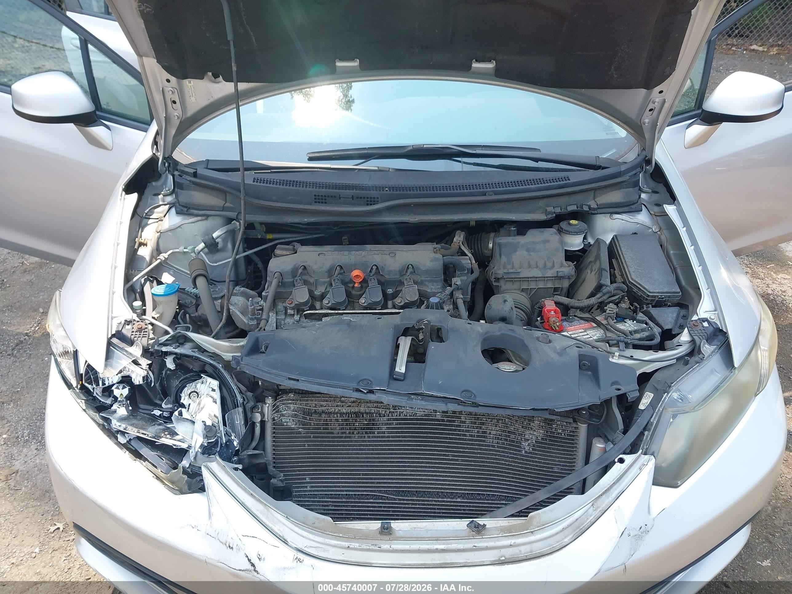 2013 Honda Civic Ex Silver vin: 19XFB2F87DE089091