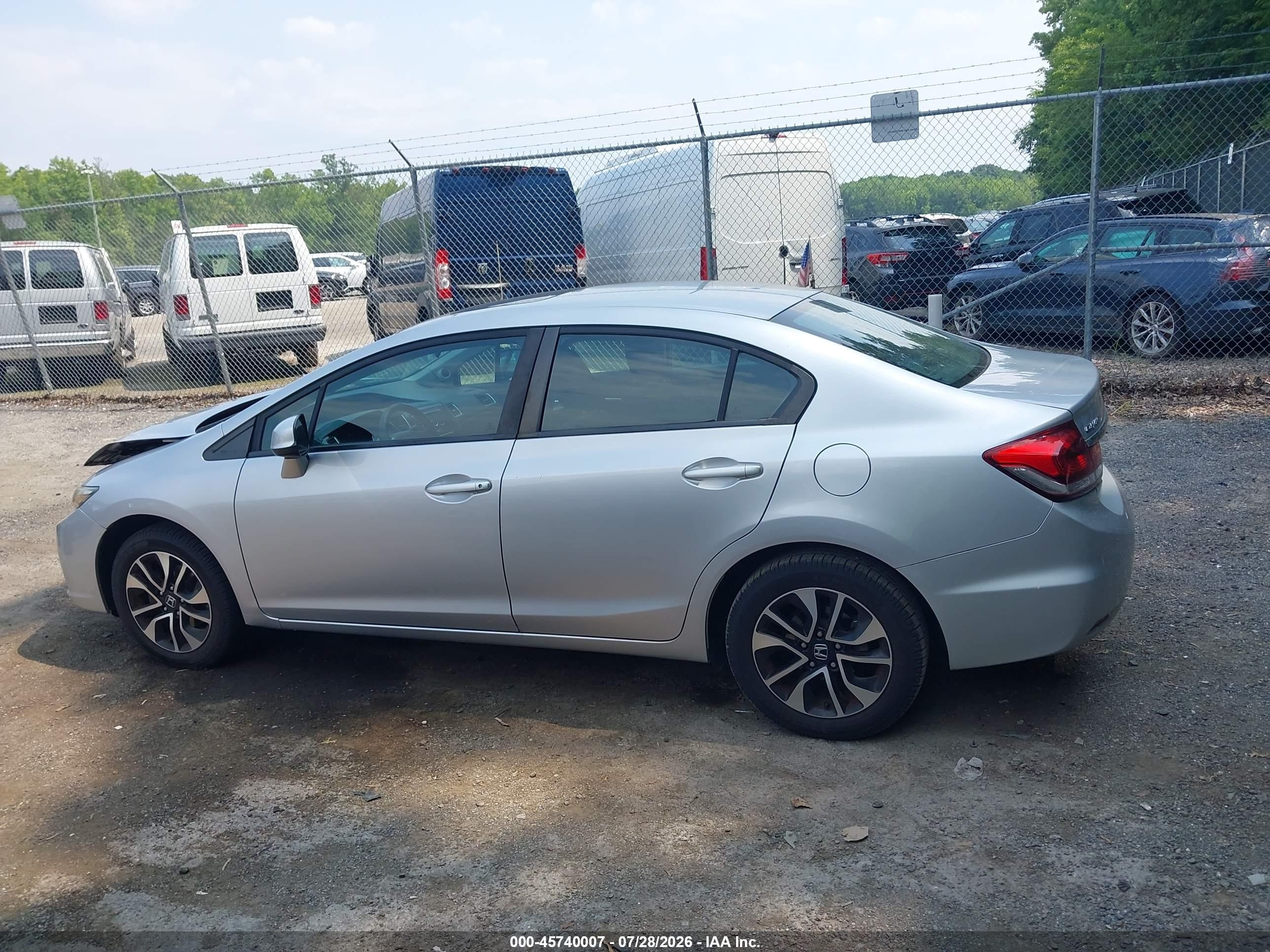 2013 Honda Civic Ex Silver vin: 19XFB2F87DE089091