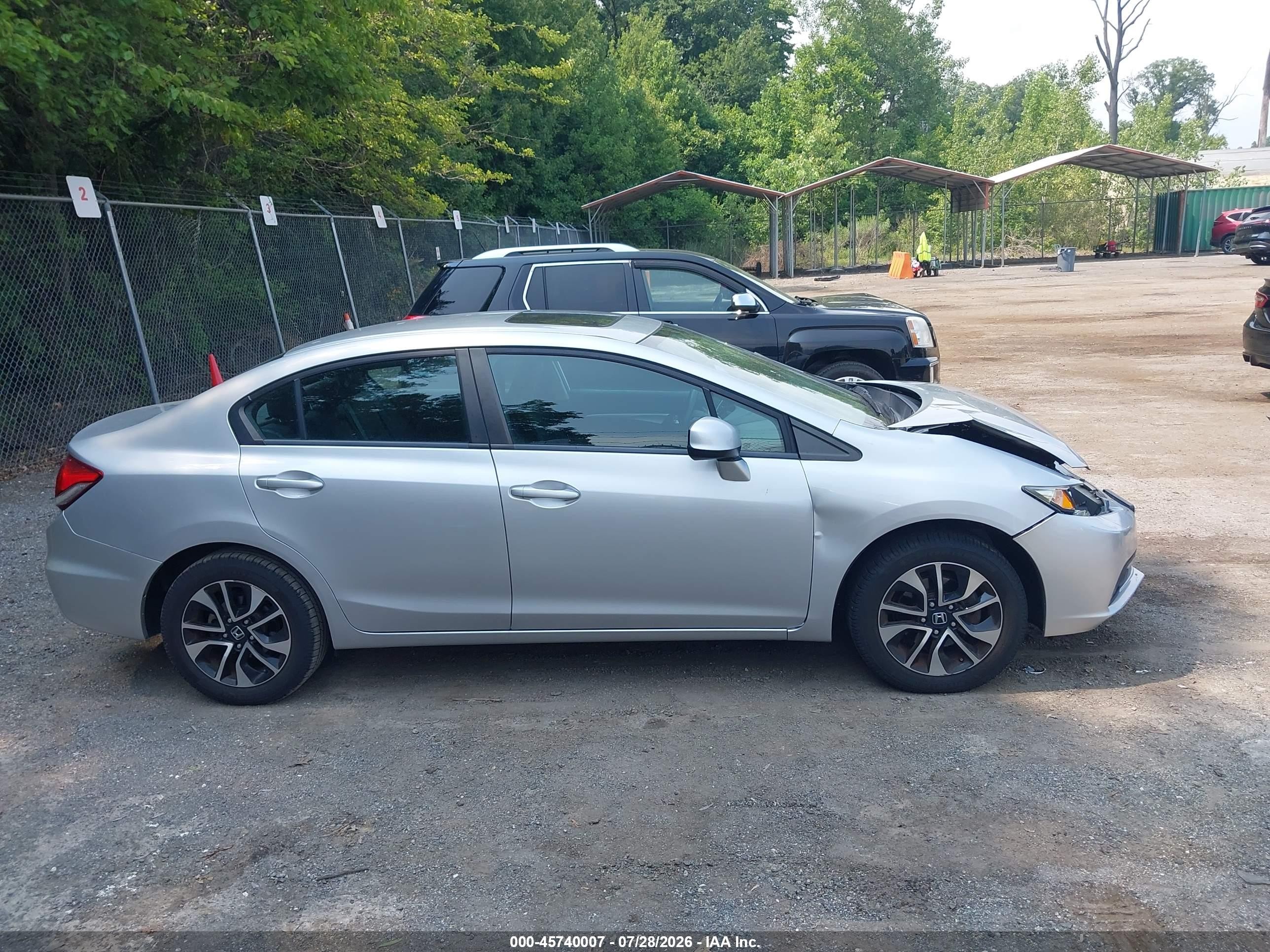 2013 Honda Civic Ex Silver vin: 19XFB2F87DE089091