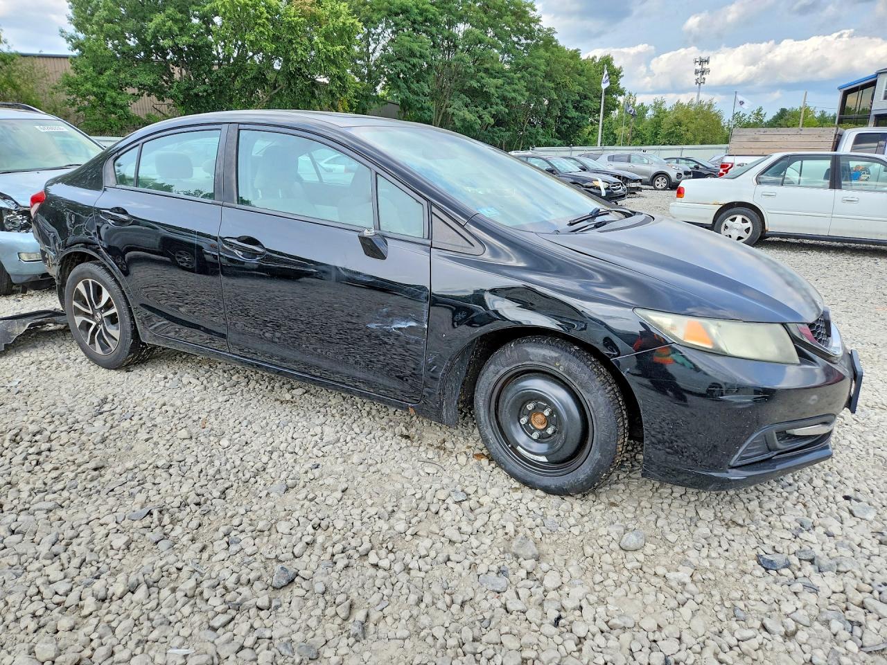 2013 Honda Civic Ex Black vin: 19XFB2F87DE211643