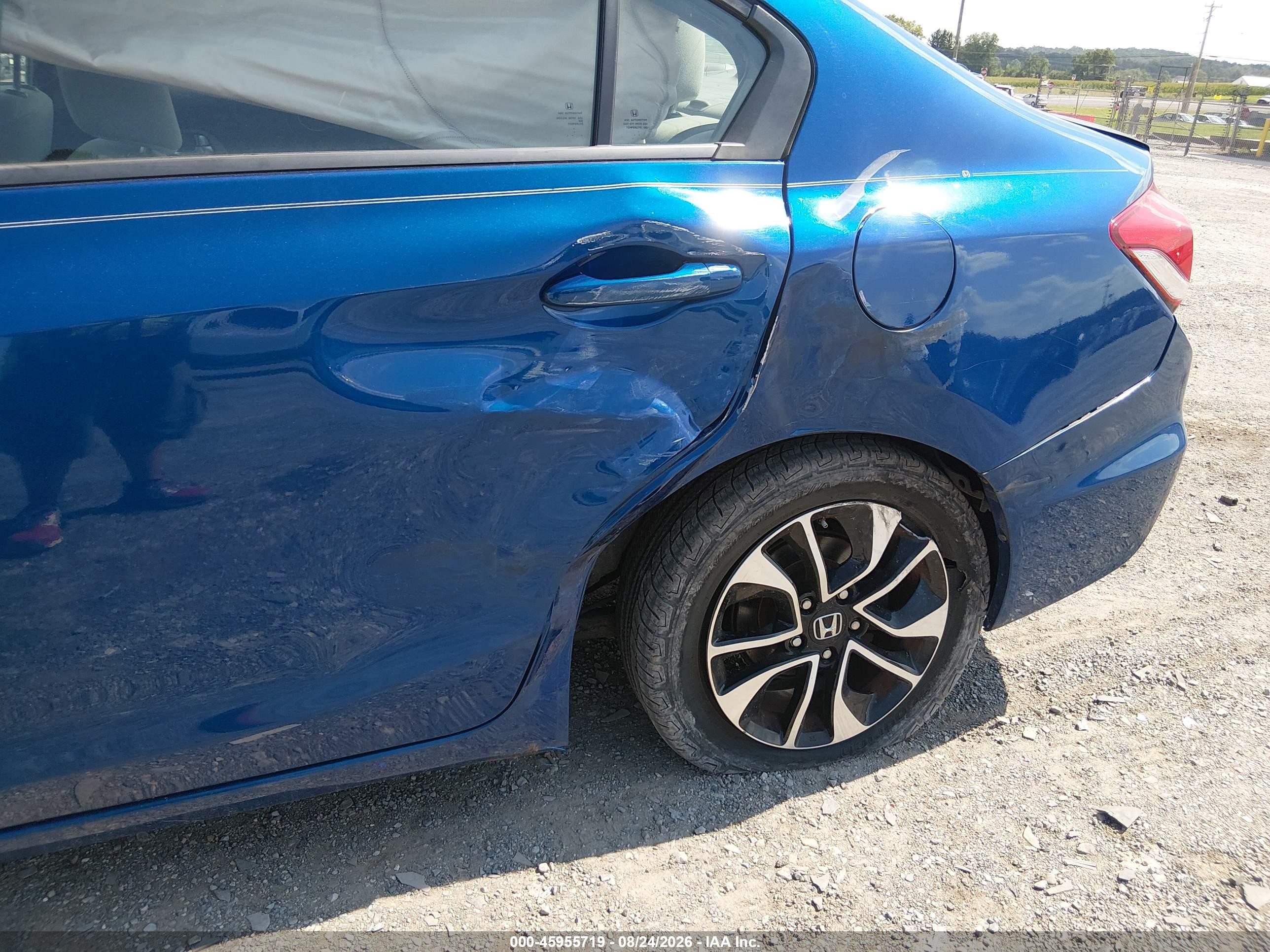 2013 Honda Civic Ex Blue vin: 19XFB2F87DE221265