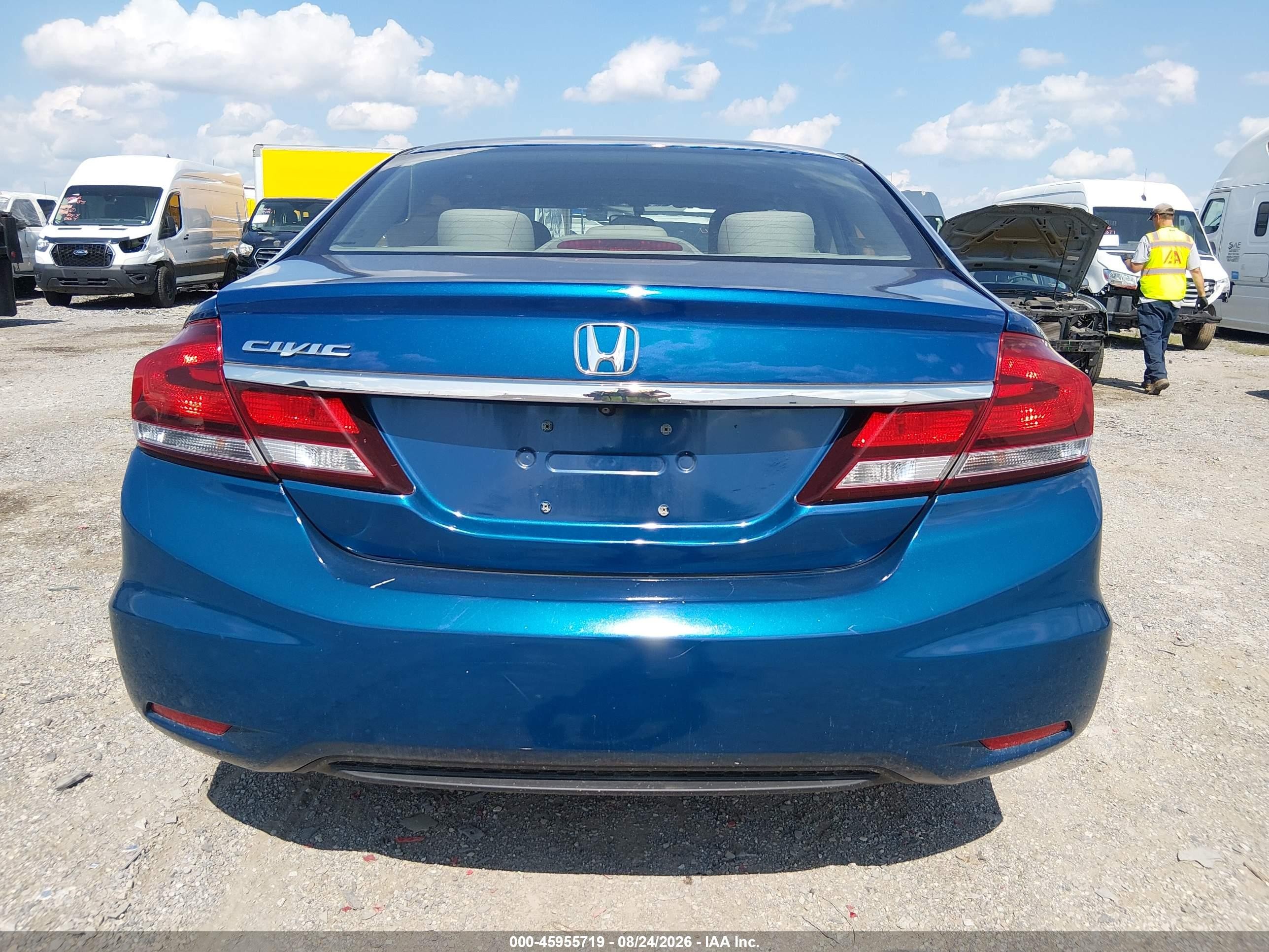 2013 Honda Civic Ex Blue vin: 19XFB2F87DE221265