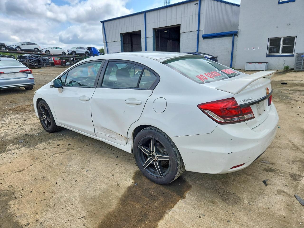 2013 Honda Civic Ex White vin: 19XFB2F87DE228832